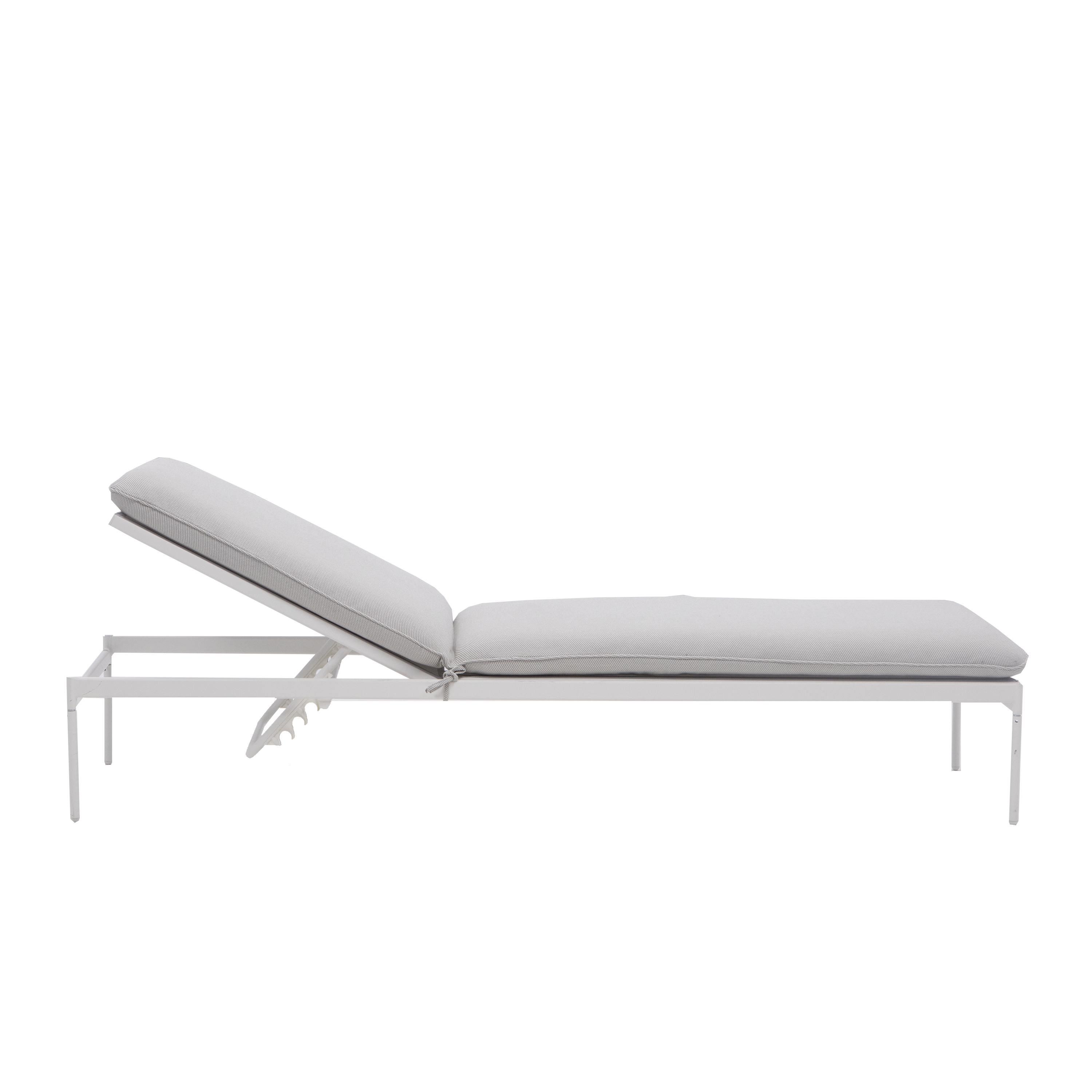 Lettino con cuscino Sigma NATERIAL in acciaio e cuscino beige 59 x 30 x 197 cm - 13
