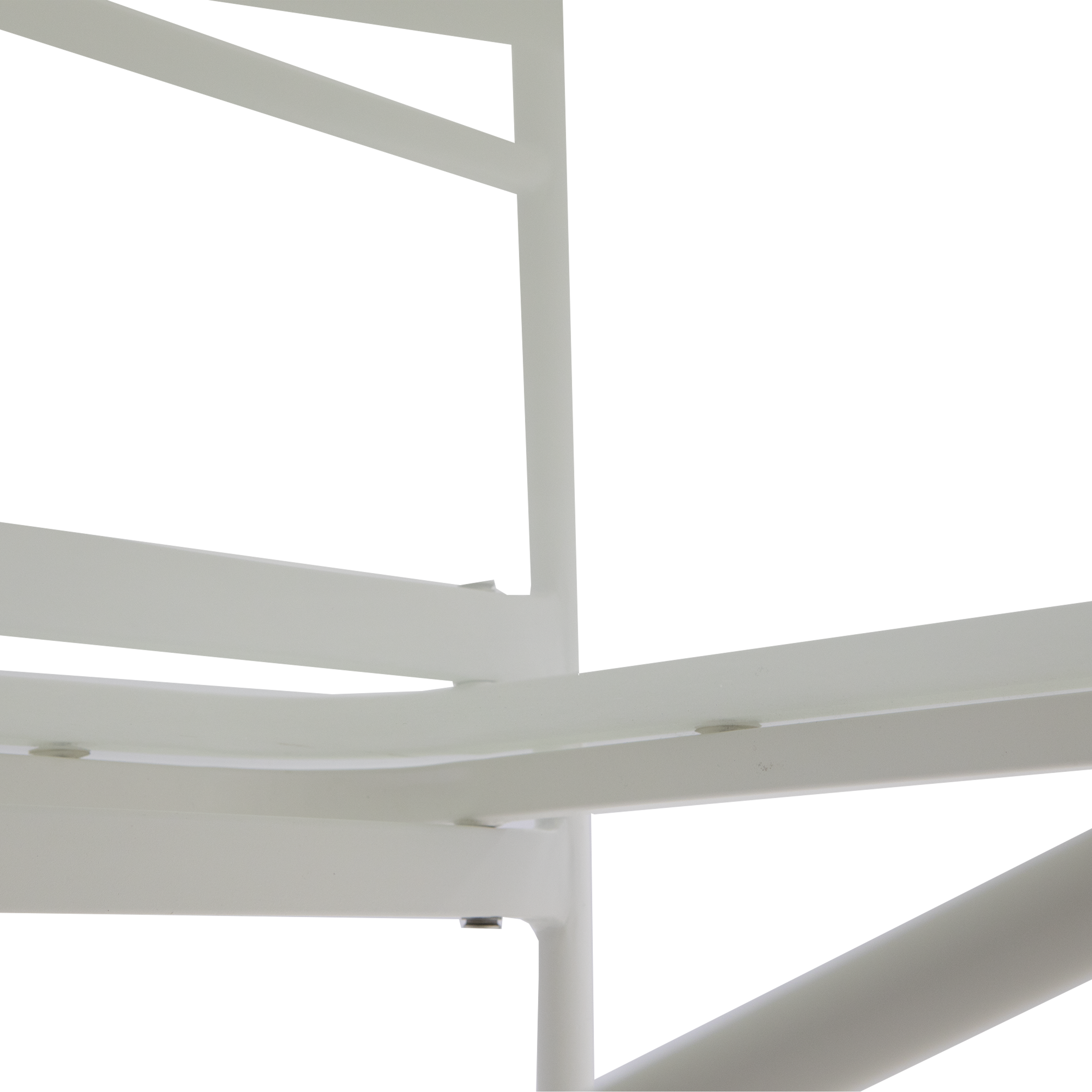 Salon bas 4 personnes en acier blanc Sigma NATERIAL - 8