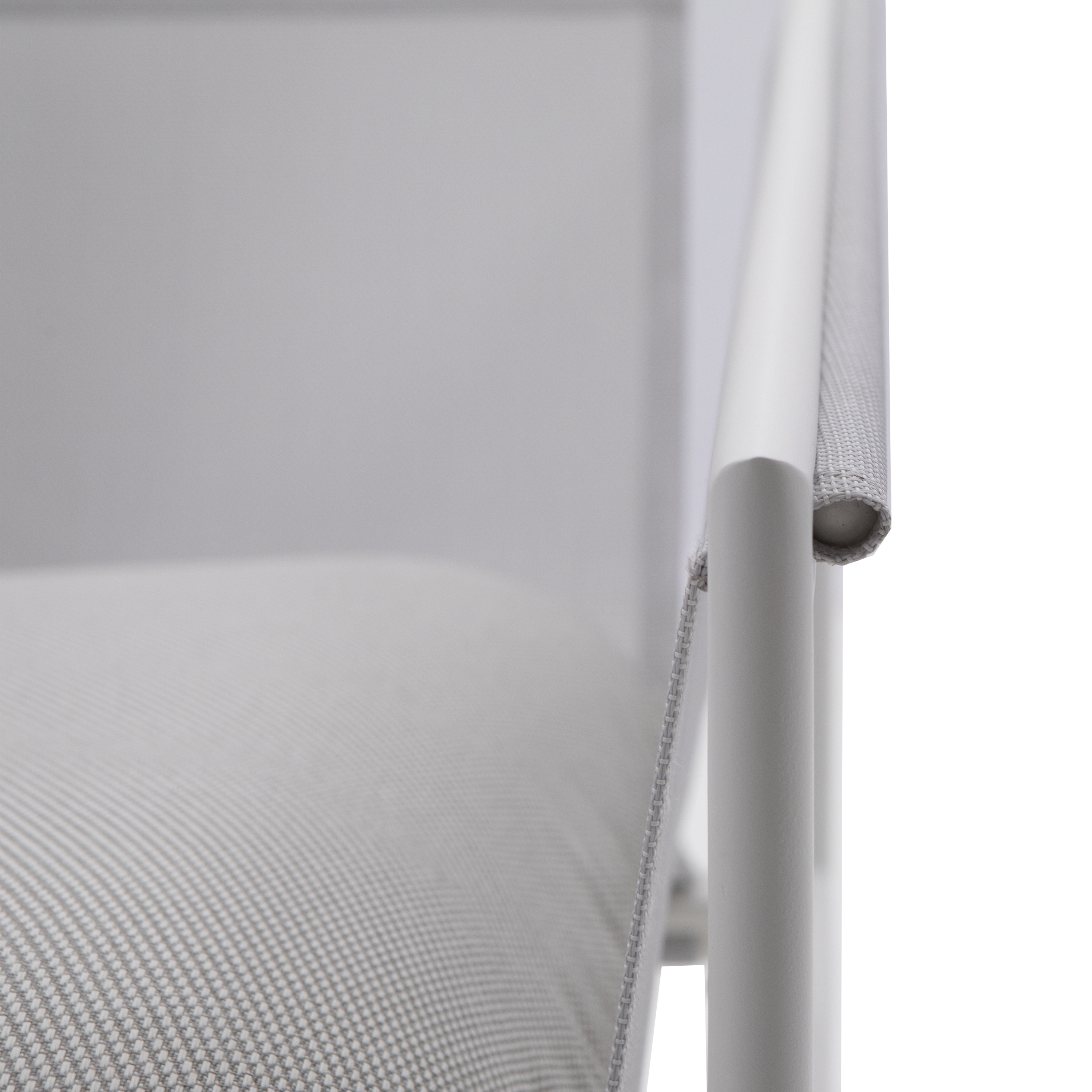 Salotto da giardino Sigma NATERIAL in n/a bianco con cuscini in poliestere grigio per 4 persone - 21