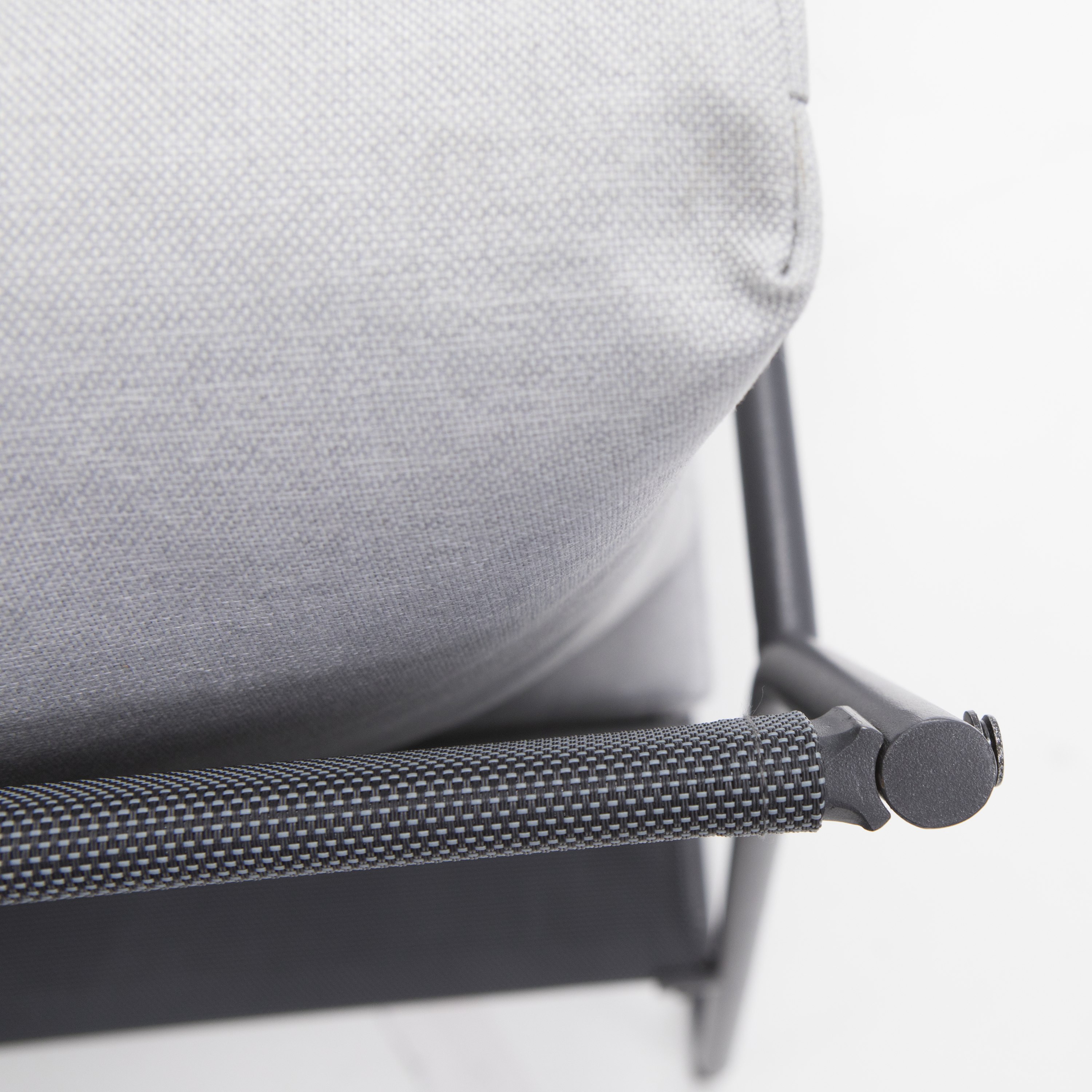 Salotto da giardino per 4 persone antracite  Fino NATERIAL con cuscini in poliestere grigio - 20