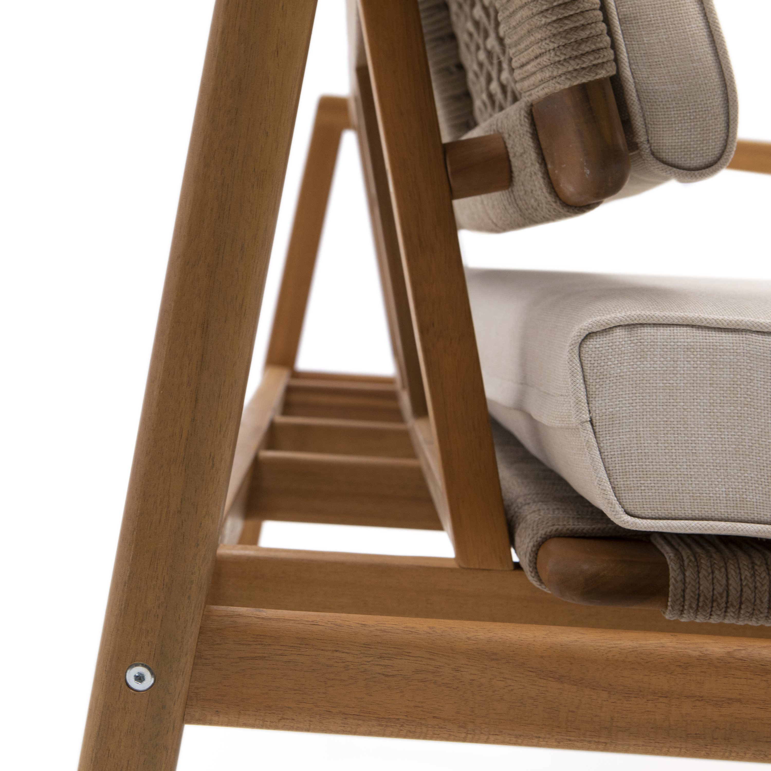 Sofa ogrodowa Oasis 2-osobowa brązowo-beżowa Naterial - 20