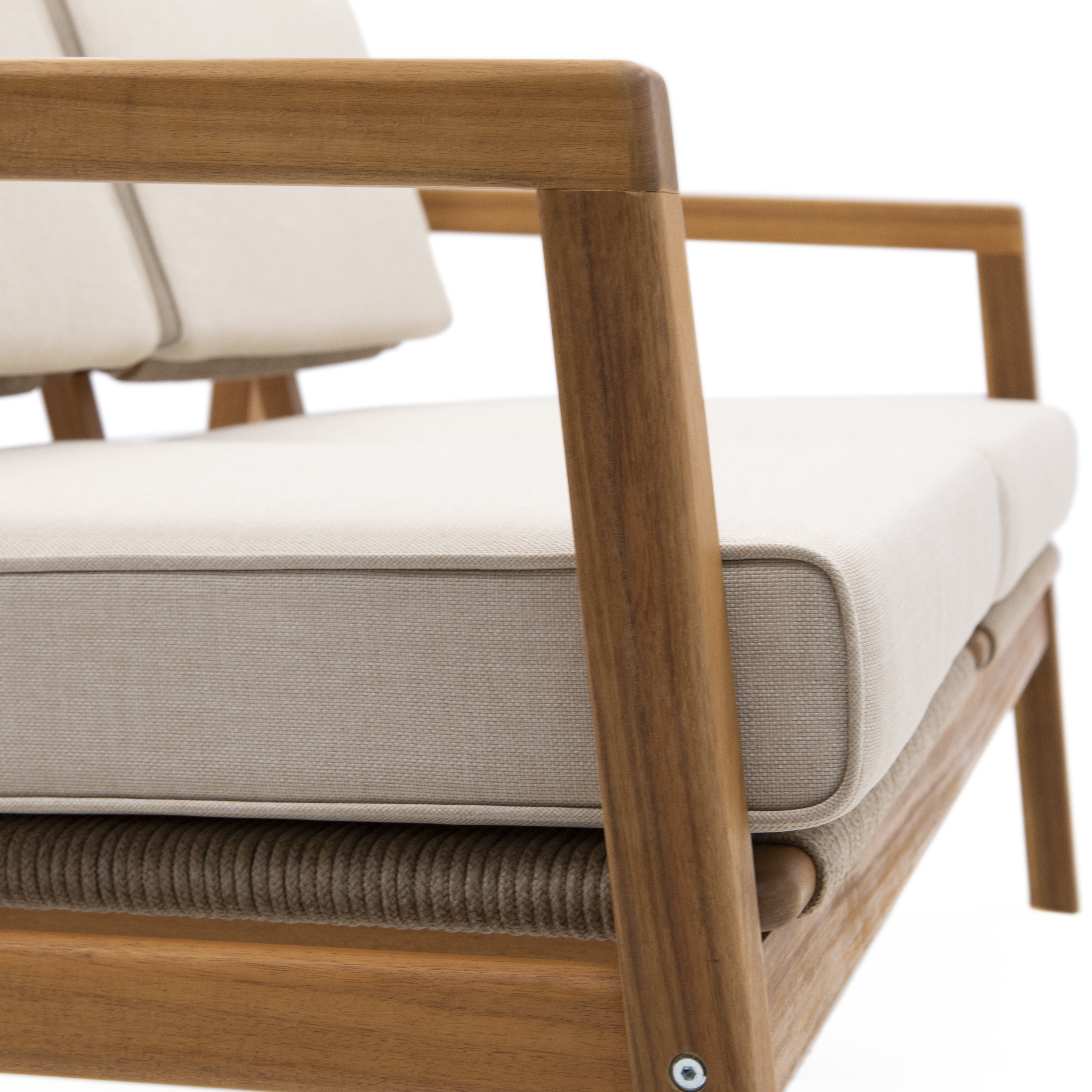 Sofa ogrodowa Oasis 2-osobowa brązowo-beżowa Naterial - 18