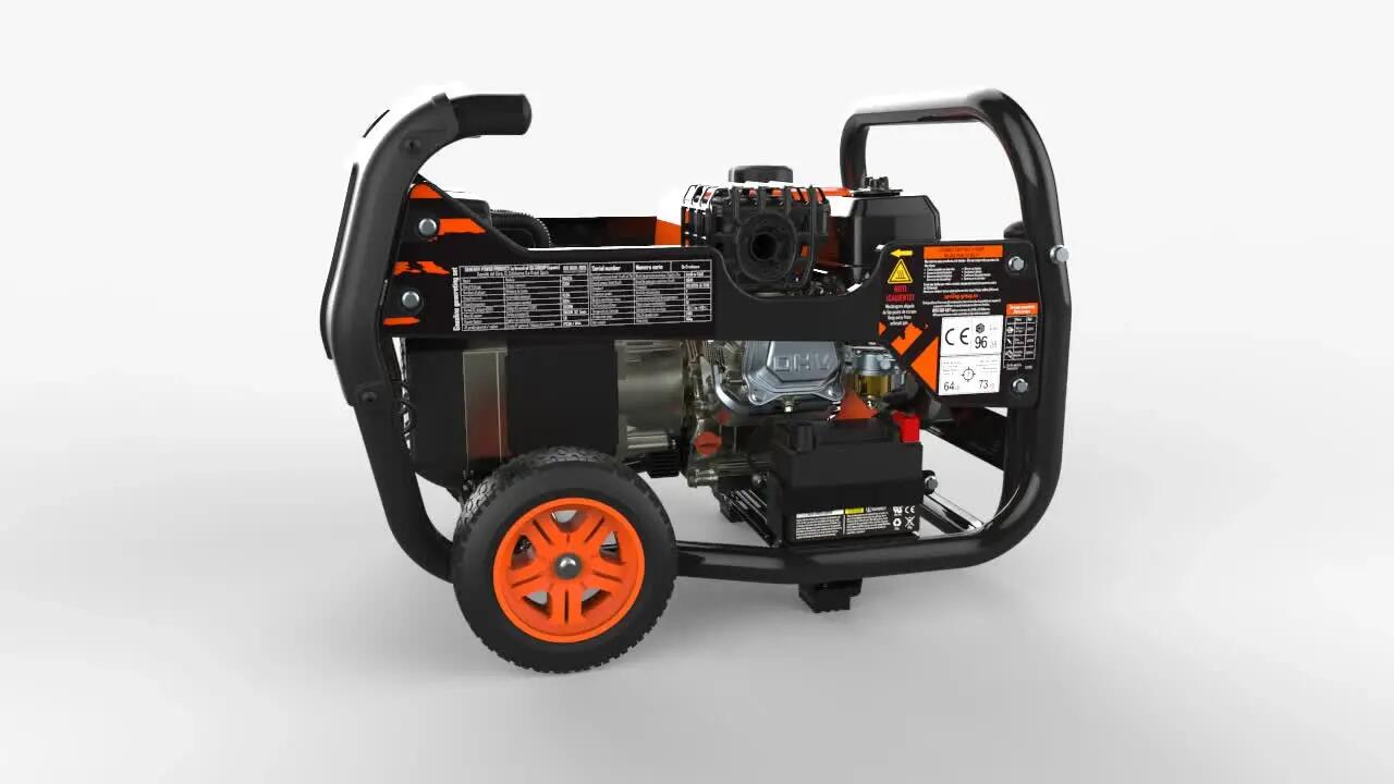Gerador a gasolina com AVR arranque elétrico 3300W/3000W Genergy Jaca - 4