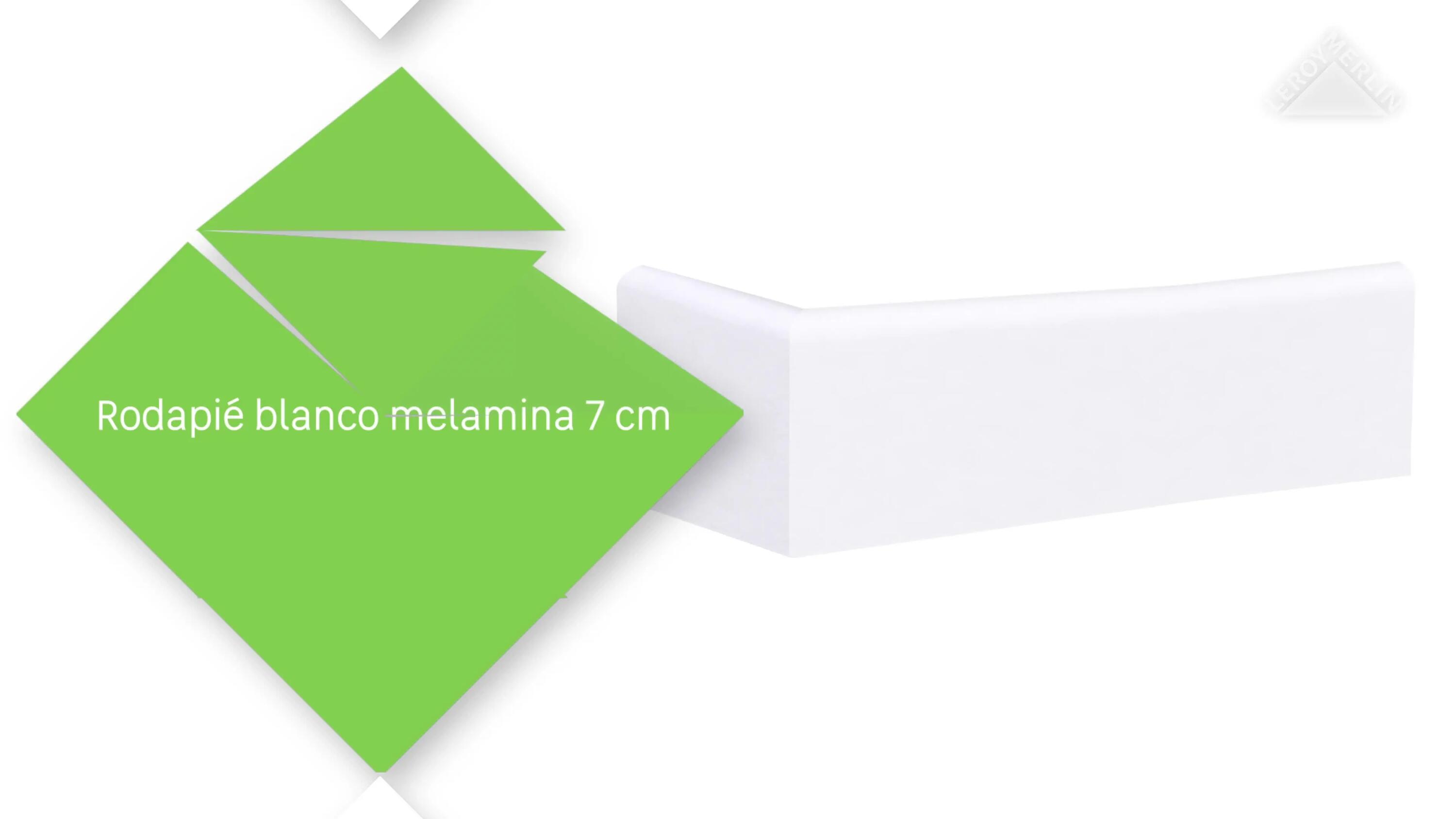 Rodapié  de mdf de 243x7cm blanco - 2