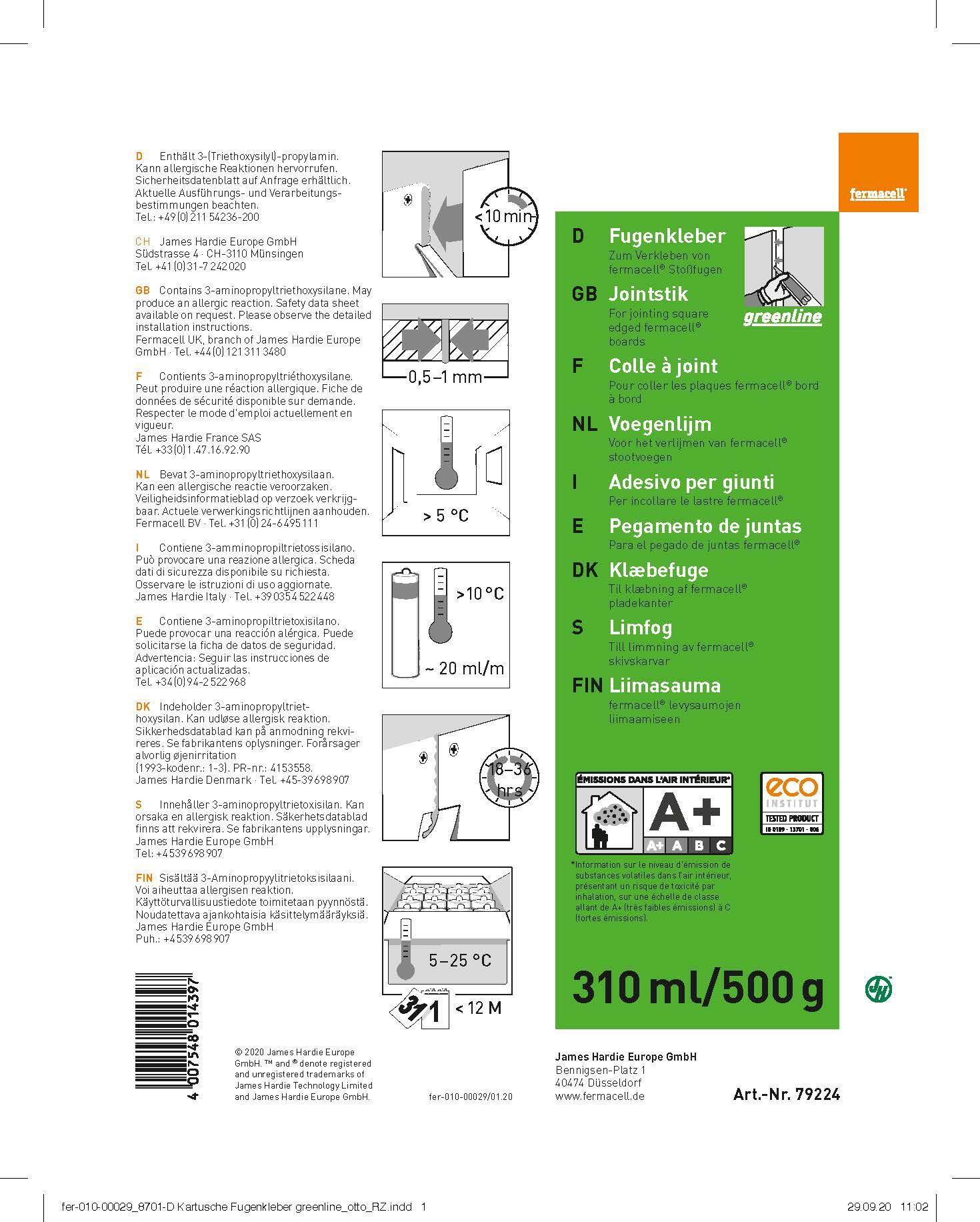 Colle à joint Greenline FERMACELL, 0.43 kg - 2