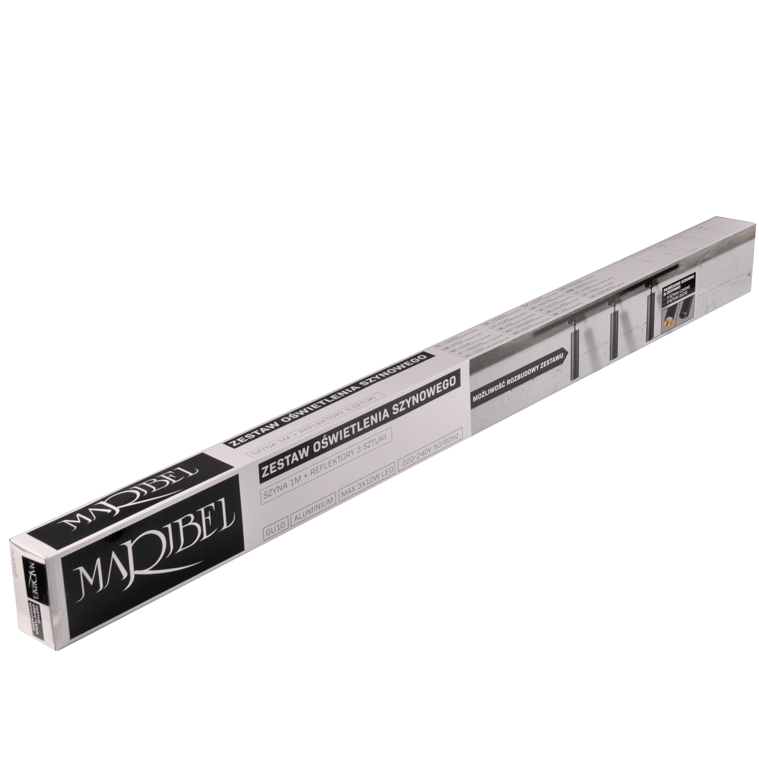 Szyna oświetleniowa z lampami wiszącymi Maribel czarna 3 x GU10 1F Goldlux - 11