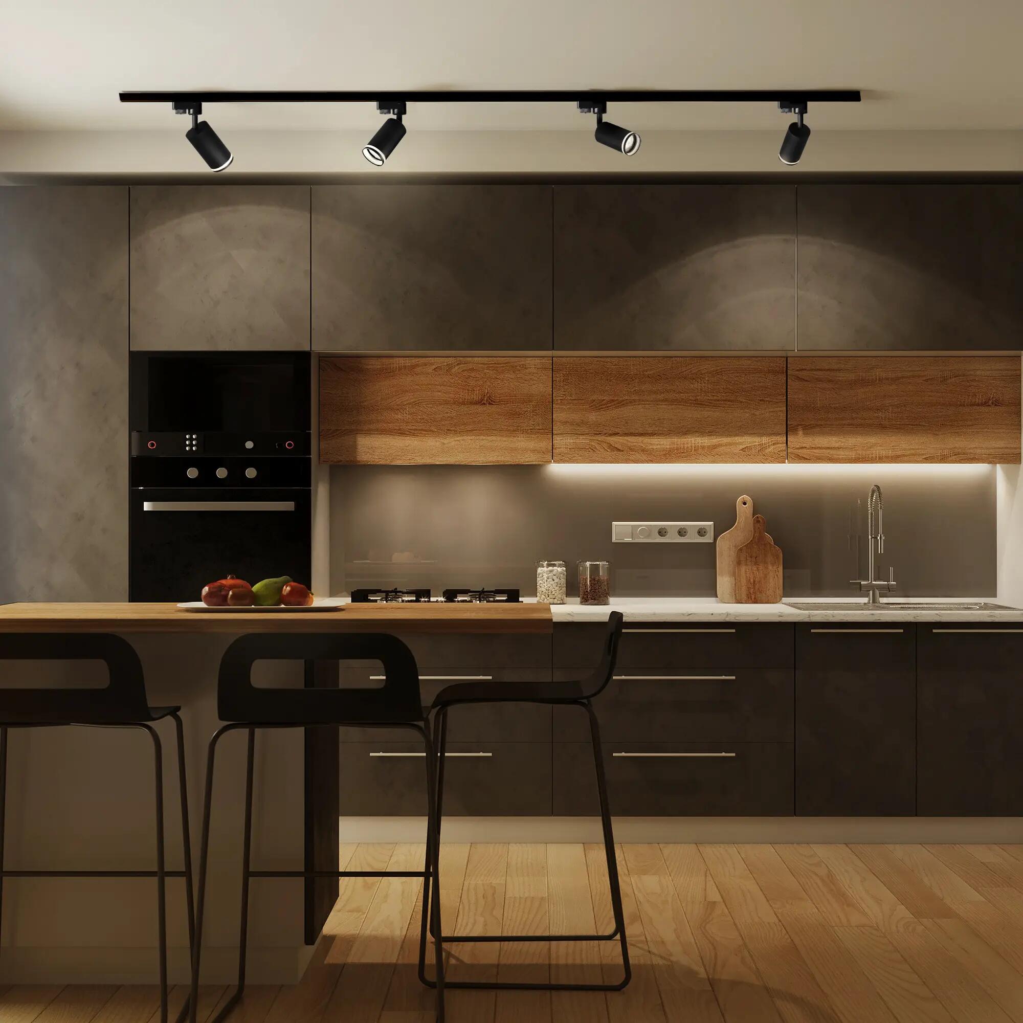 Reflektor szynowy Paris czarny GU10 1F Goldlux - 5