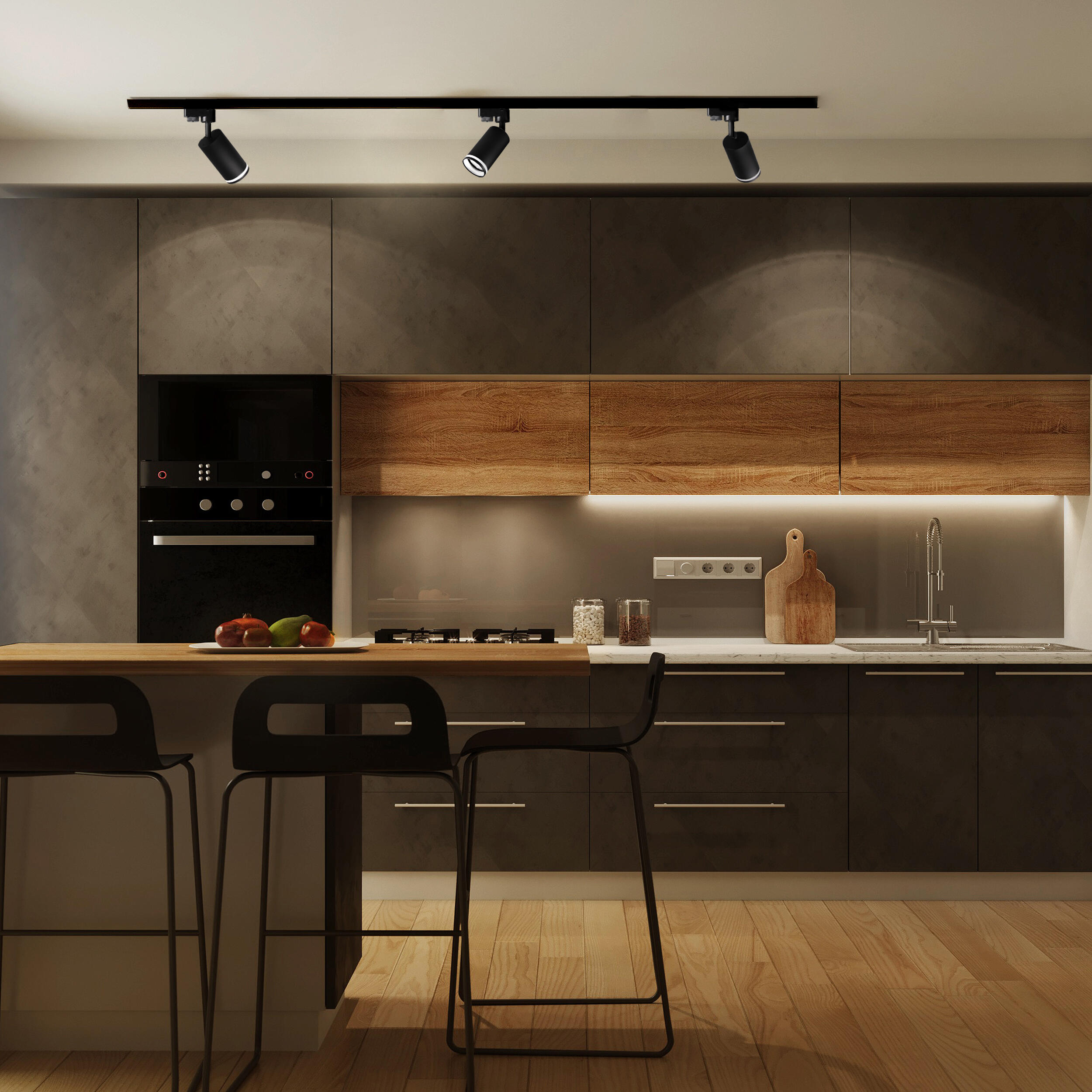 Reflektor szynowy Paris czarny GU10 1F Goldlux - 4