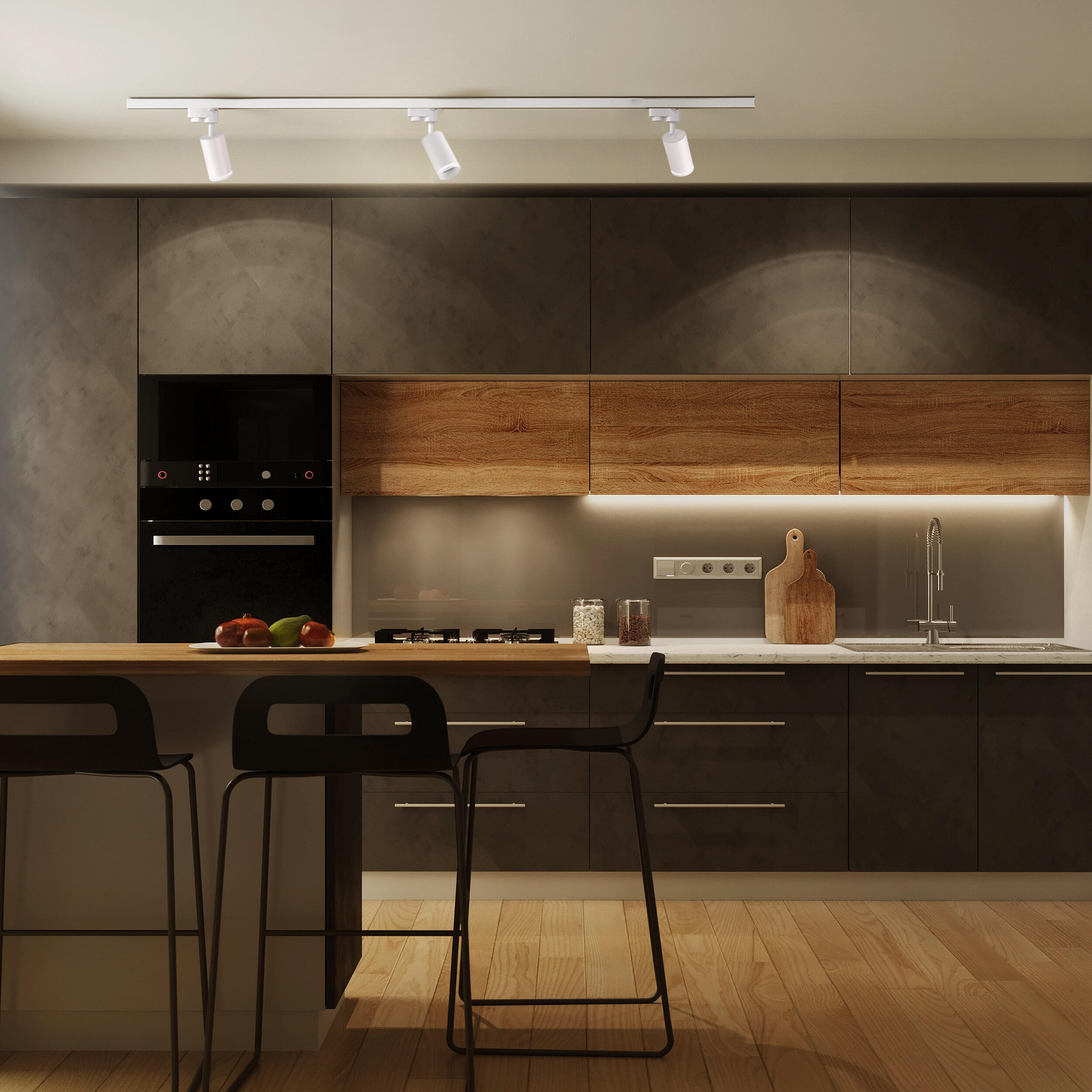 Szyna oświetleniowa Paris biała 3 x GU10 1F Goldlux - 2