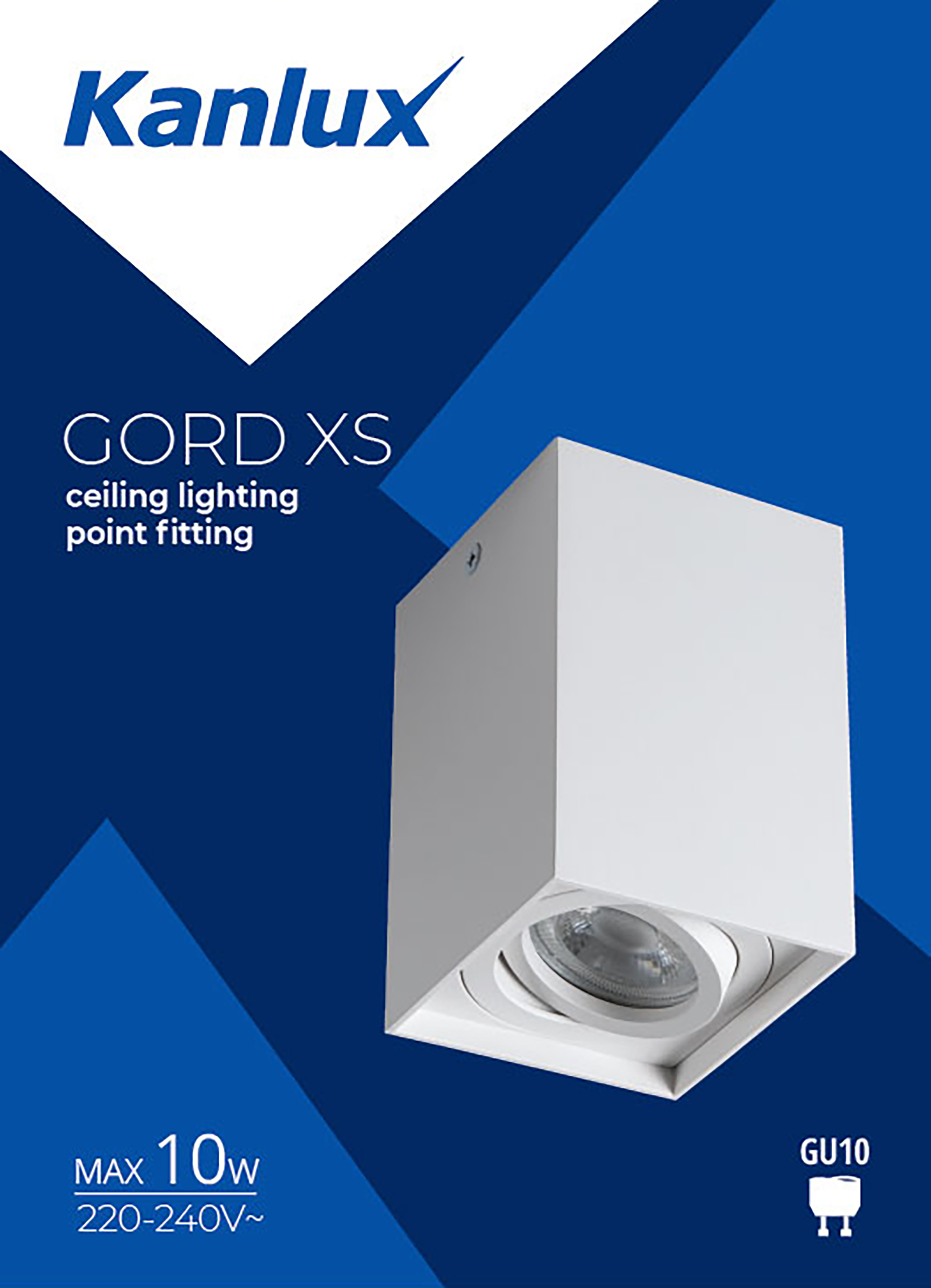 Oprawa natynkowa Gord XS GU10 10W śr. 8 cm biała Kanlux - 6