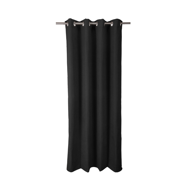 Zasłona termiczna Ragnar czarna 140 x 280 cm na przelotkach Inspire