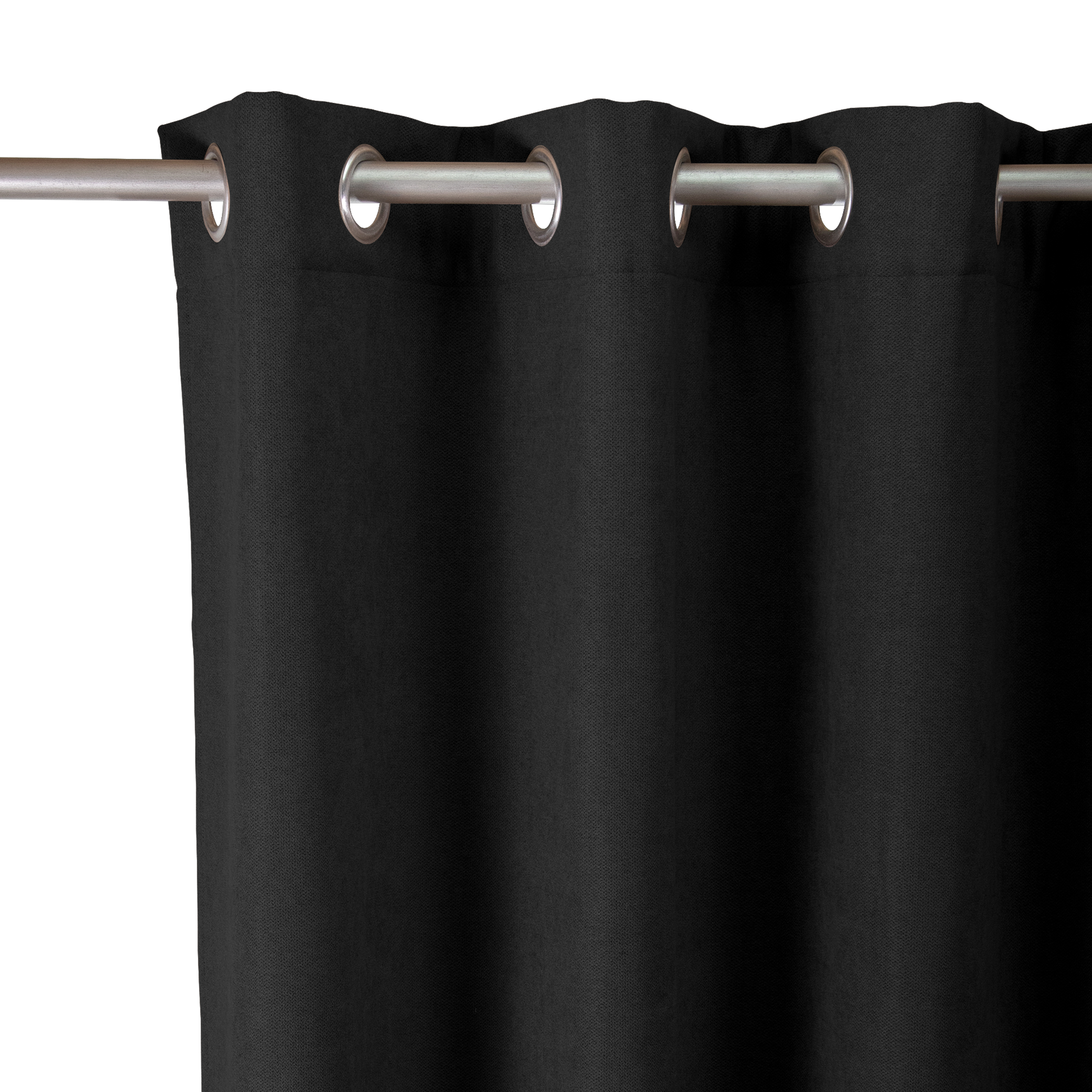 Zasłona termiczna Ragnar czarna 140 x 280 cm na przelotkach Inspire - 3