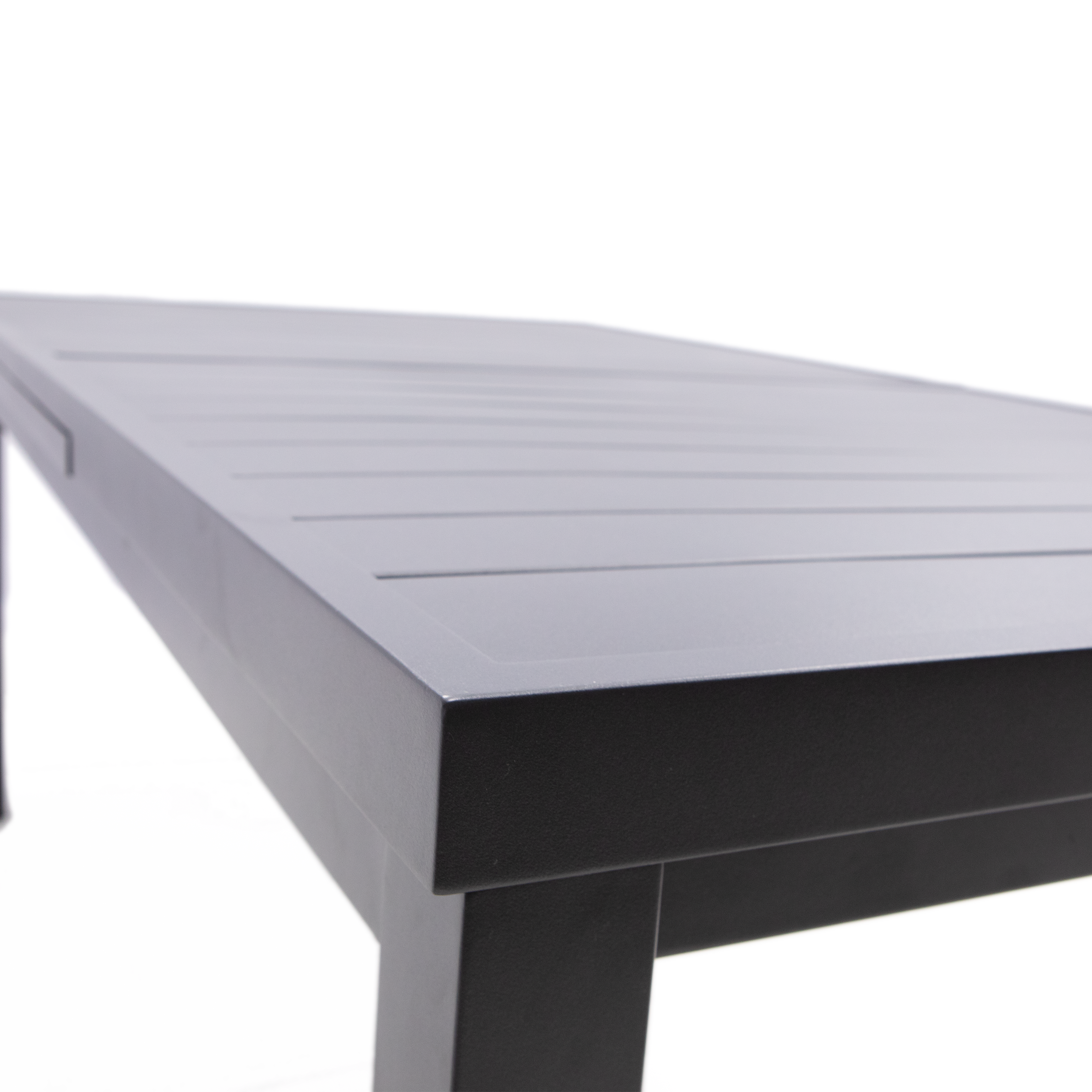 Tavolo da giardino allungabile Sanibel in alluminio grigio per 8 persone 180/240x100cm - 16