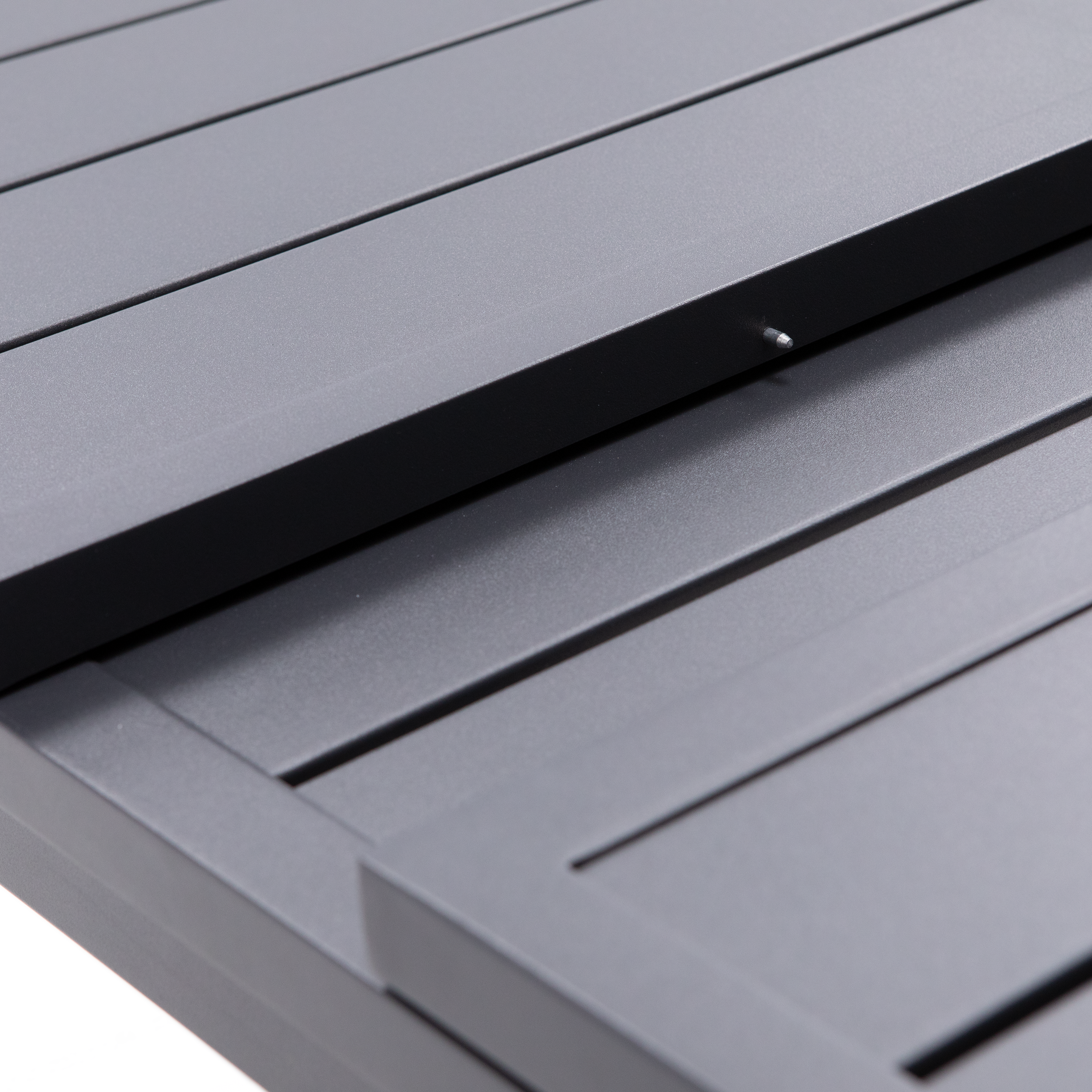 Tavolo da giardino allungabile Sanibel in alluminio grigio per 8 persone 180/240x100cm - 18