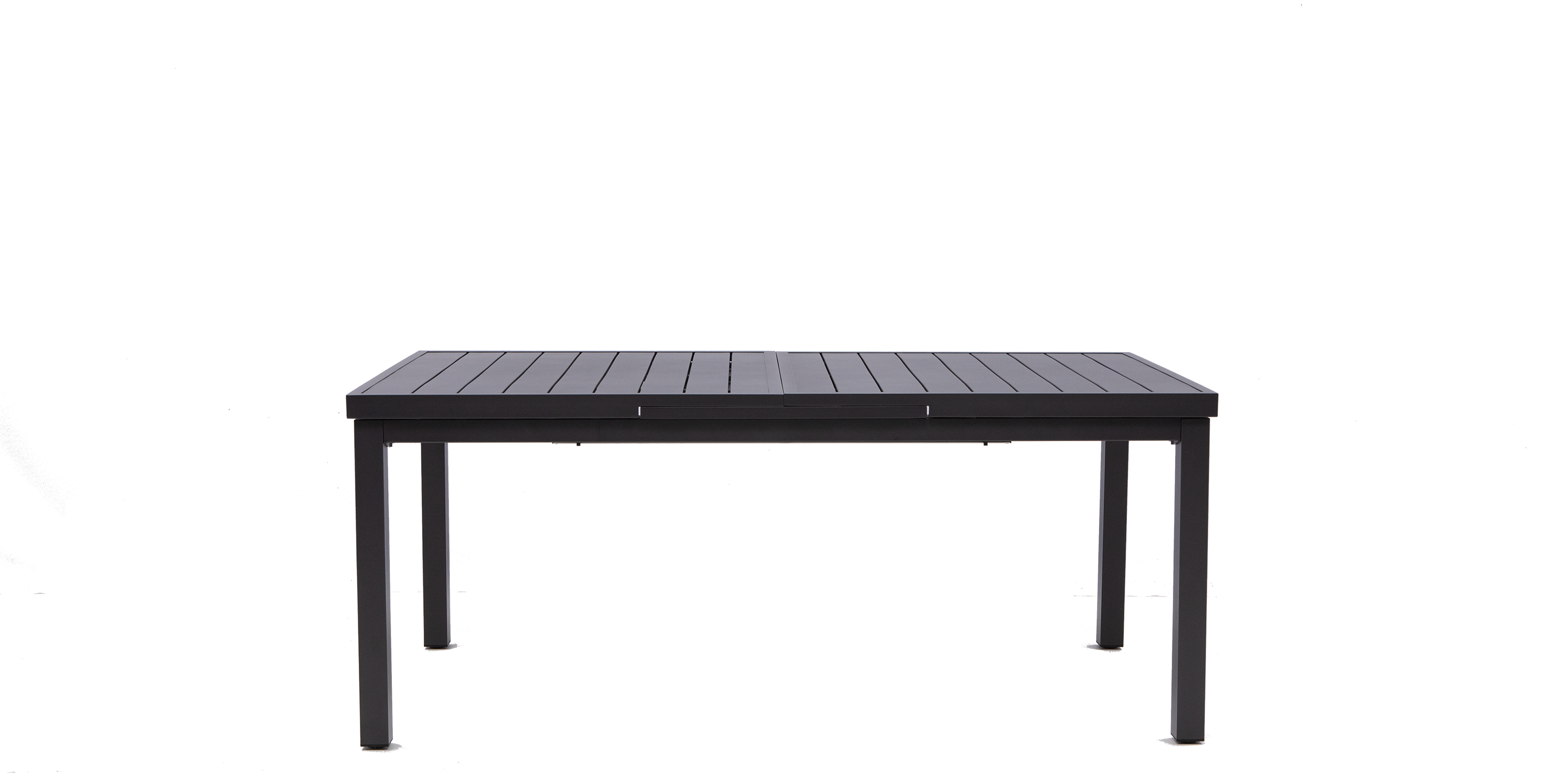 Tavolo da giardino allungabile Sanibel in alluminio grigio per 8 persone 180/240x100cm - 8