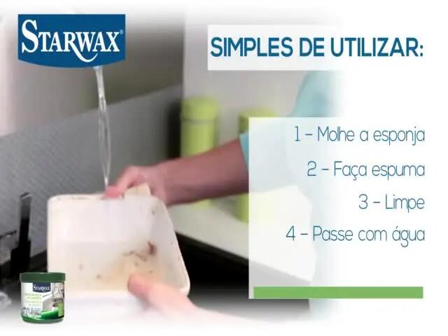 Pedra branca de limpeza starwax