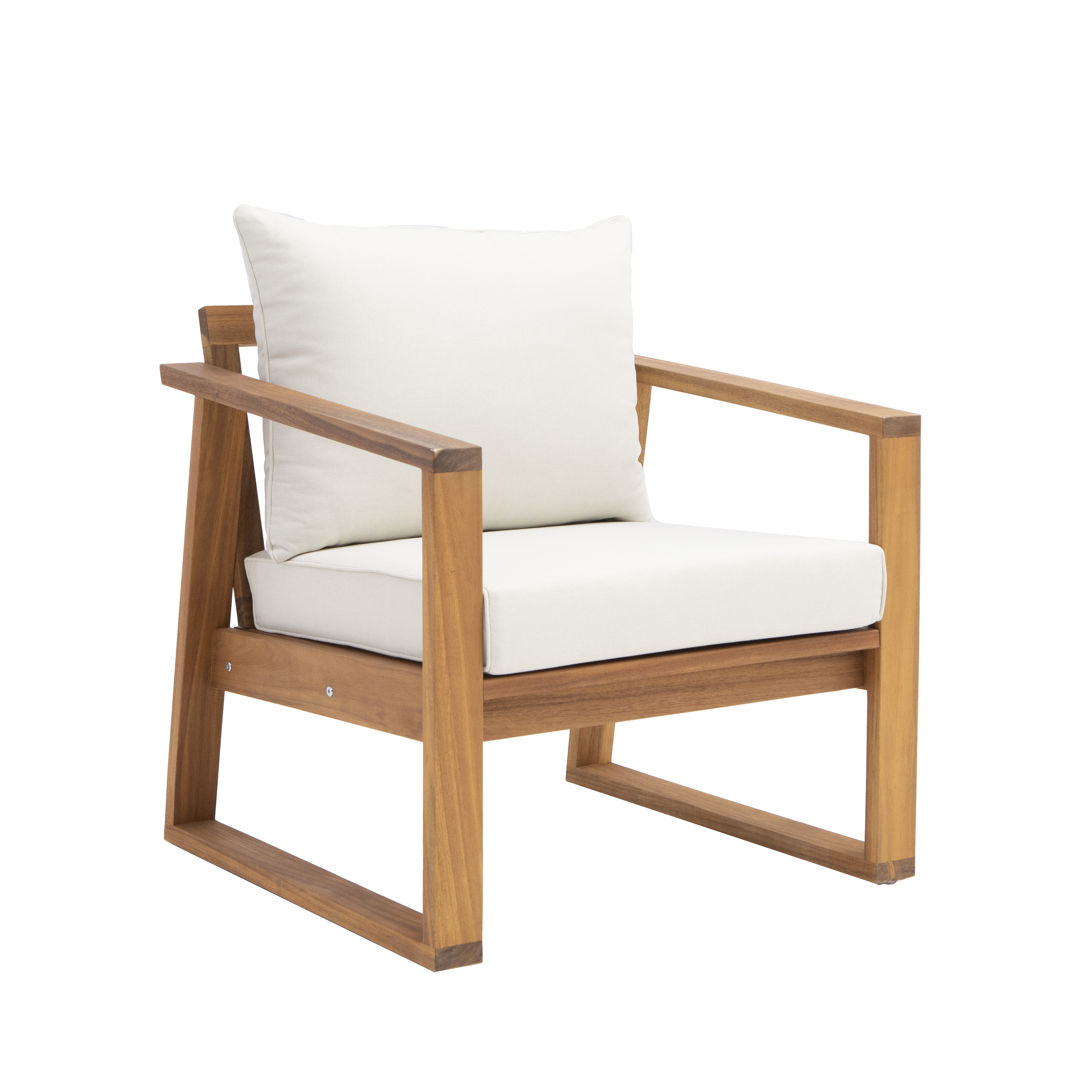 Salon bas en acacia Solaris NATERIAL, 4 personnes - 11