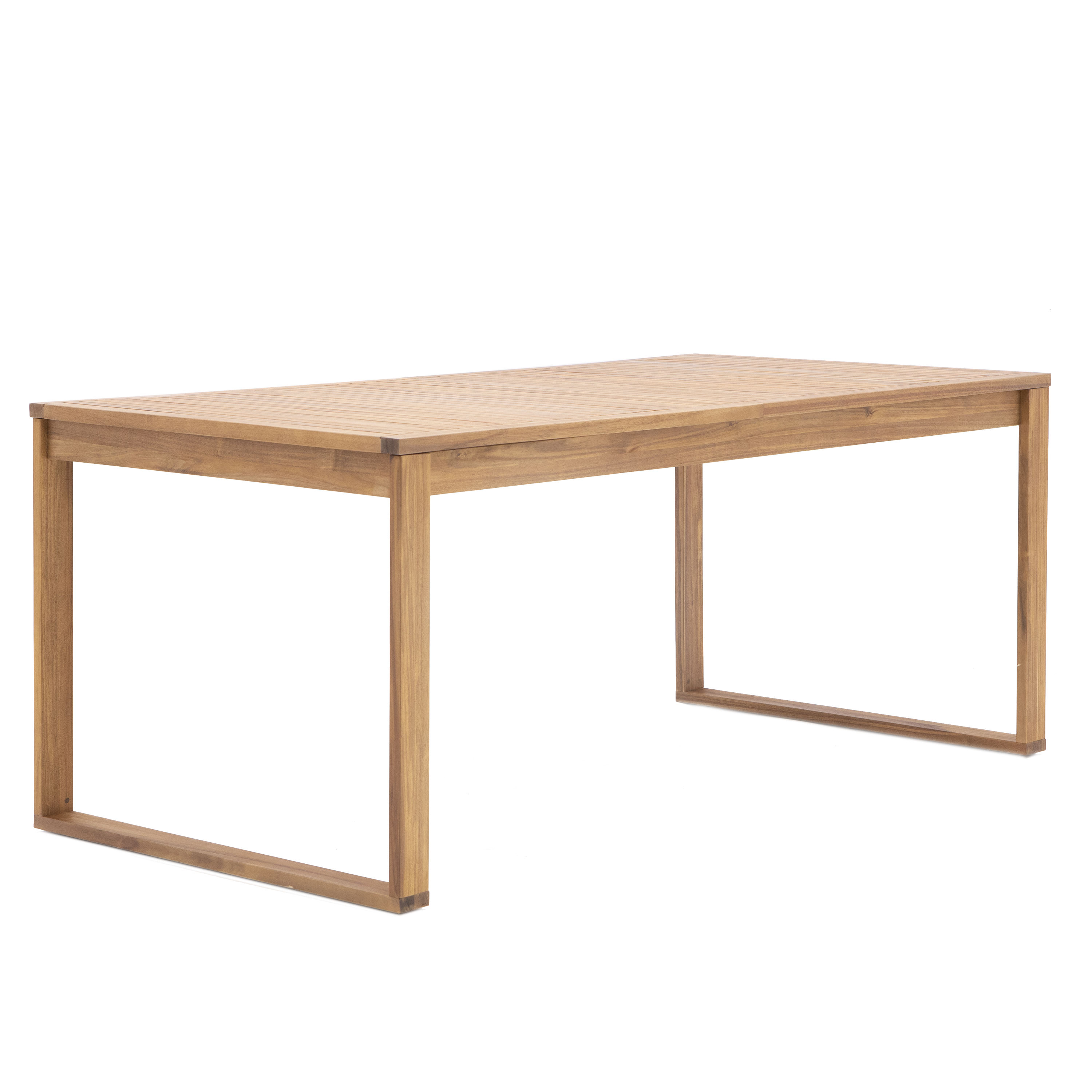 Mesa de jardín extensible naterial solaris ii de acacia de 180/240x76x90 cm