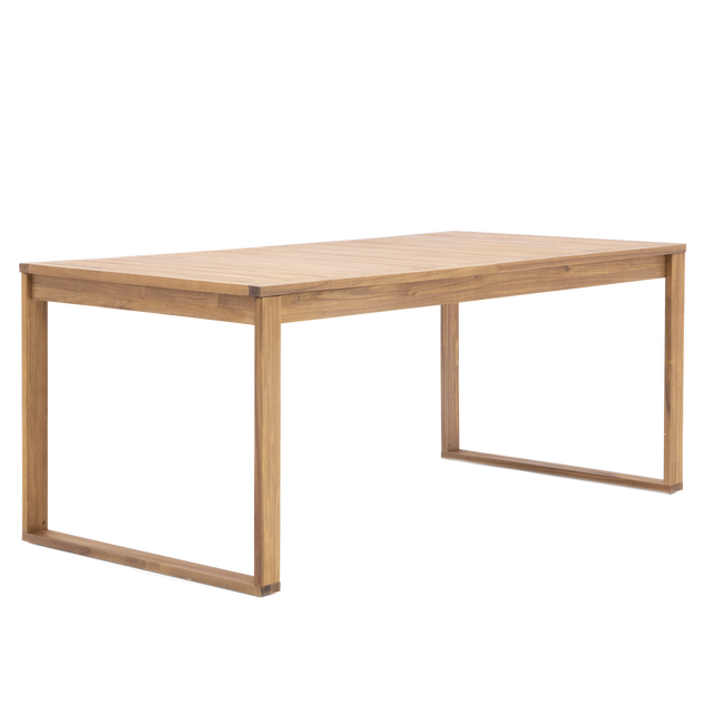 Tavolo da giardino allungabile Solaris NATERIAL in acacia naturale per 8 persone 180/240x90cm