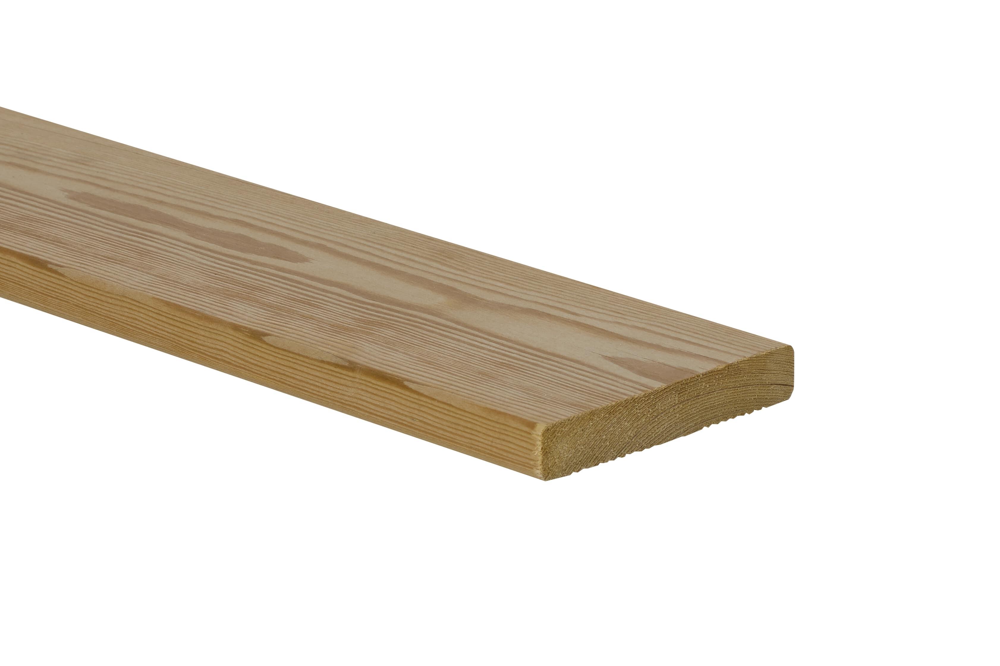 Lame terrasse bois en pin vert KUHMO2 ECO, L.240 x l.12 cm x Ep.21mm - 3
