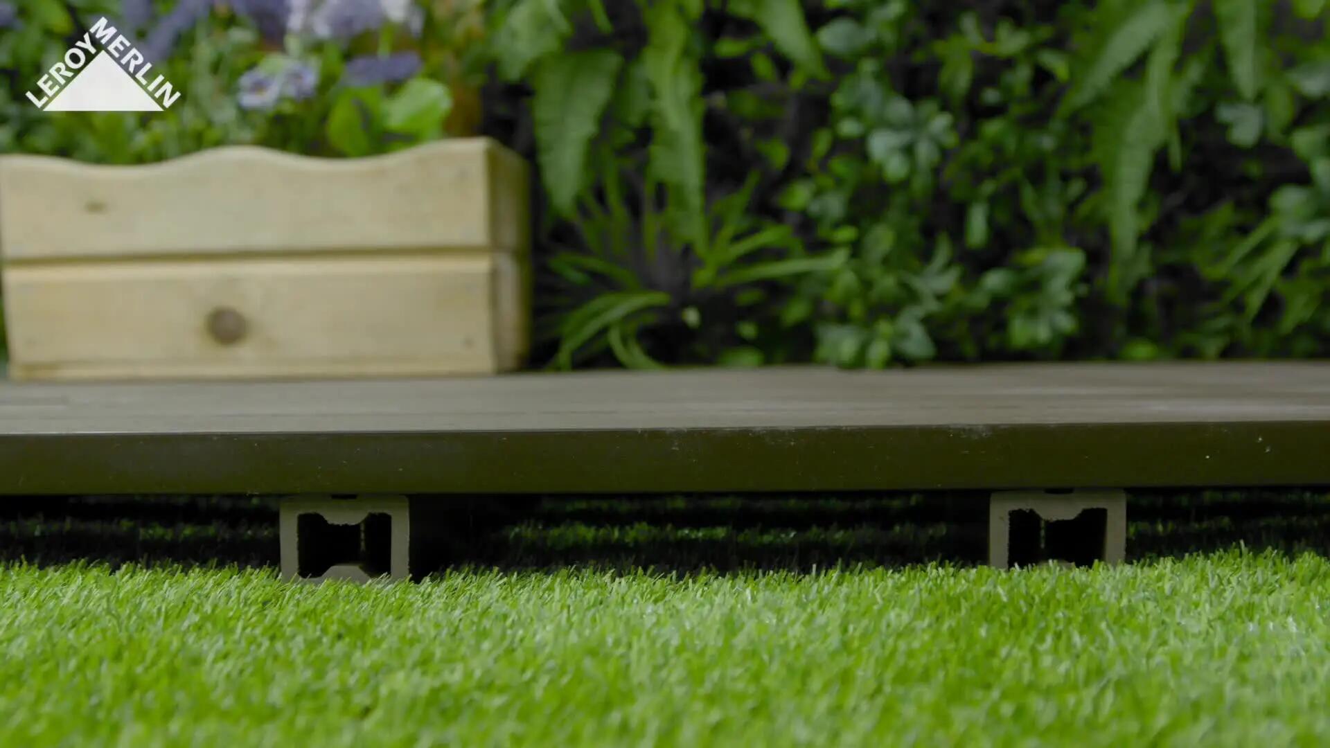 Estrado deck composite 90x90cm 50mm castanho DIOCO - 4