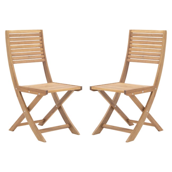 Chaise Solaris II en Bois – Lot de 2