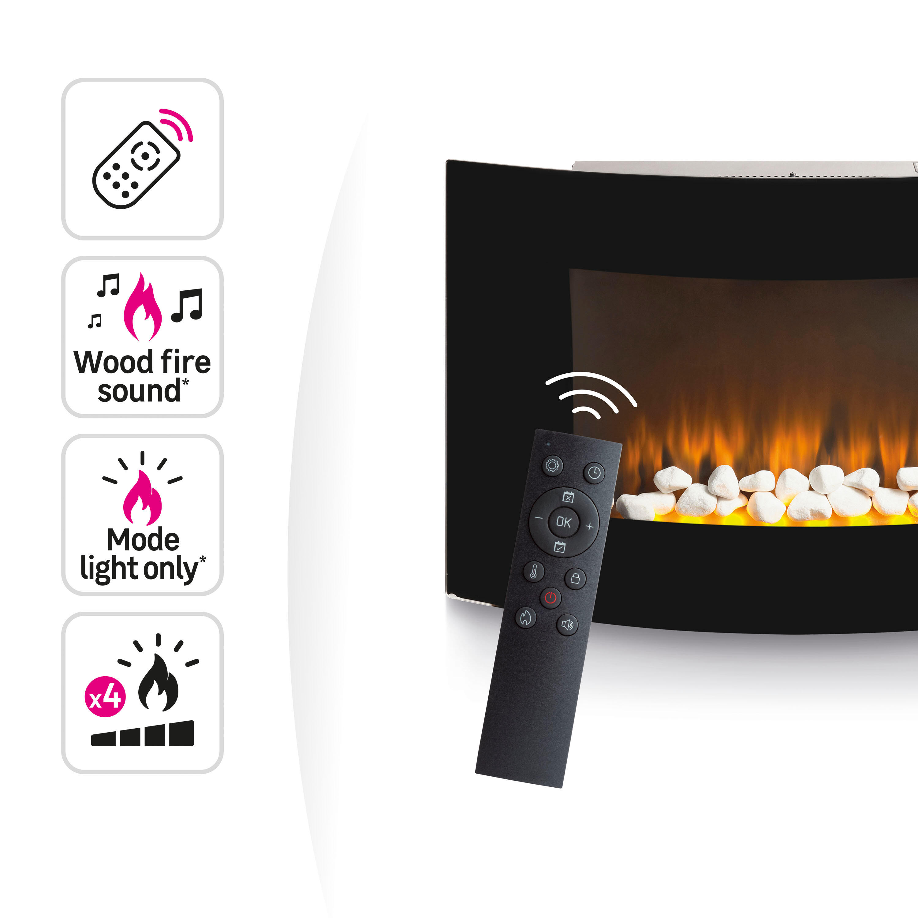 Chimenea eléctrica Font 5 EQUATION 2000W - 16