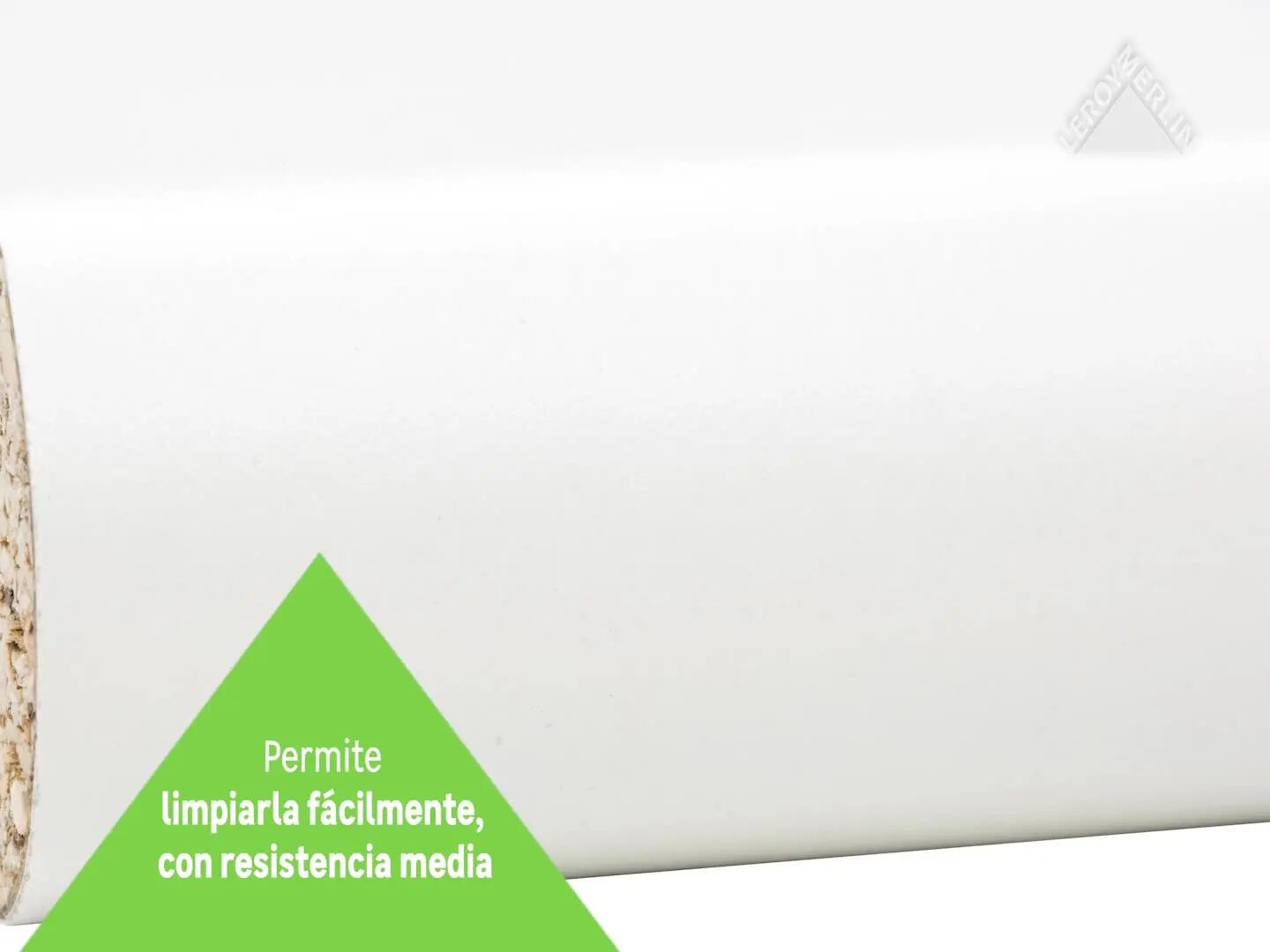 Encimera de cocina laminada Basic blanco mate 180x63 cm espesor 28mm - 4