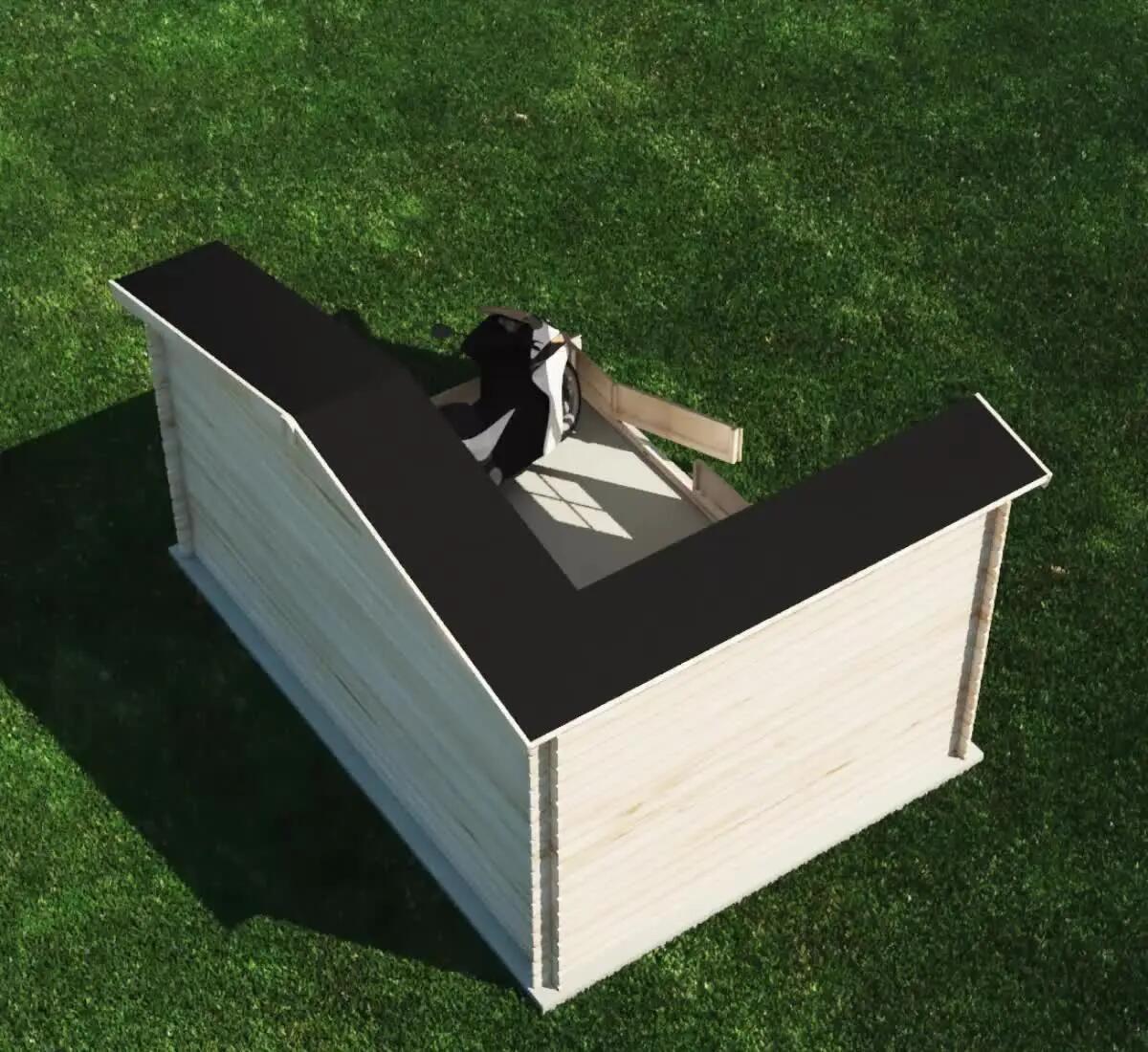 Caseta de madera Tana de 419x244x302 cm y 12.68 m2 - 4