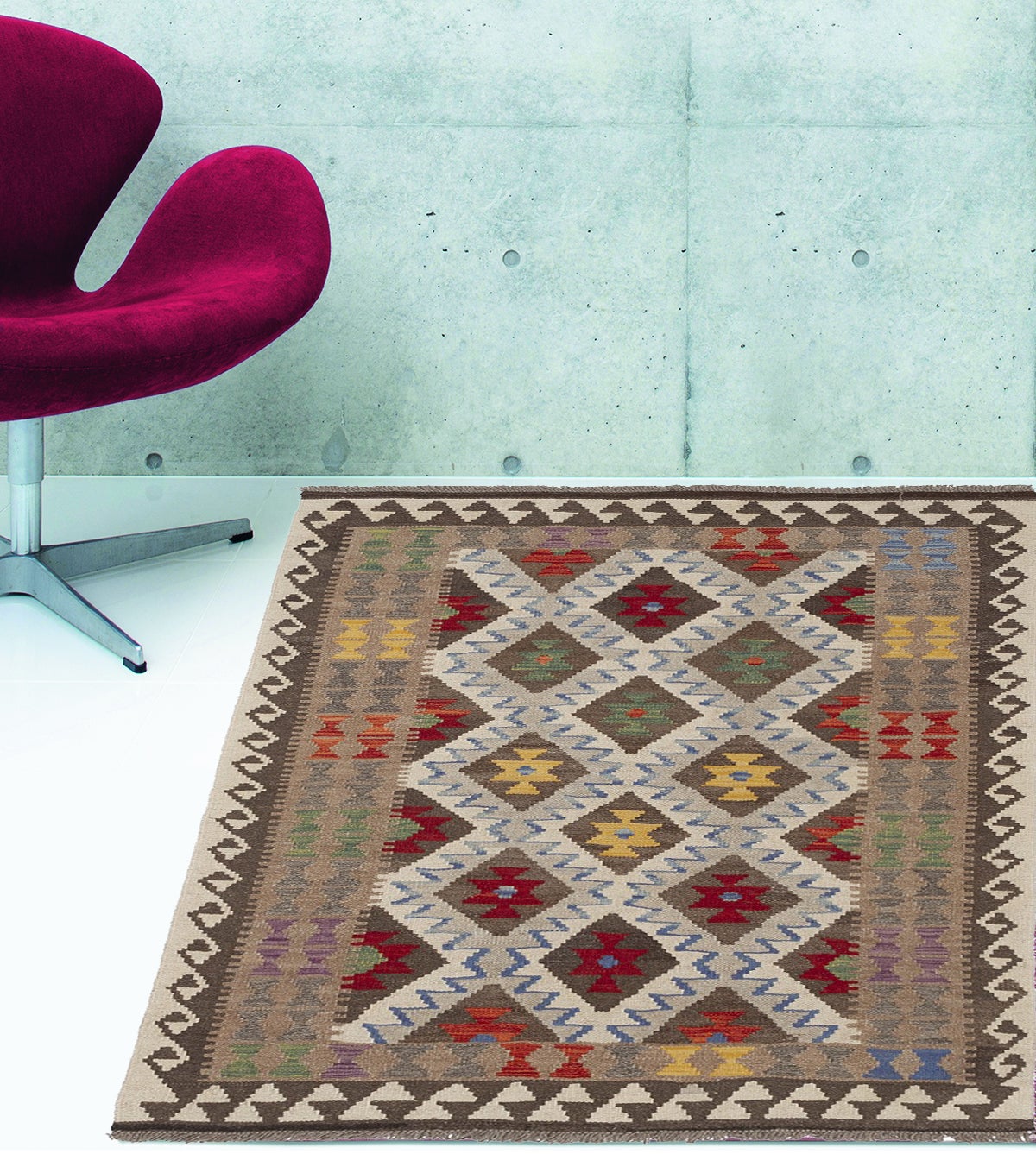 Tappeto Kaudani 31 in lana, L 156 x L 101 cm, multicolore - 2