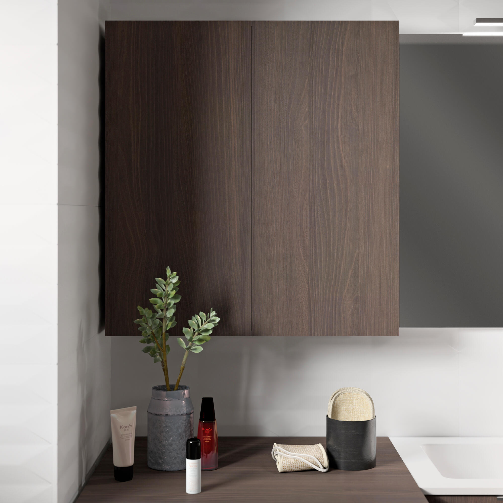 Lavatoio per bucato in resina bianco SENSEA JNKA L 70.6 x P 46 x Sp 70.6 cm da interno ed esterno - 3