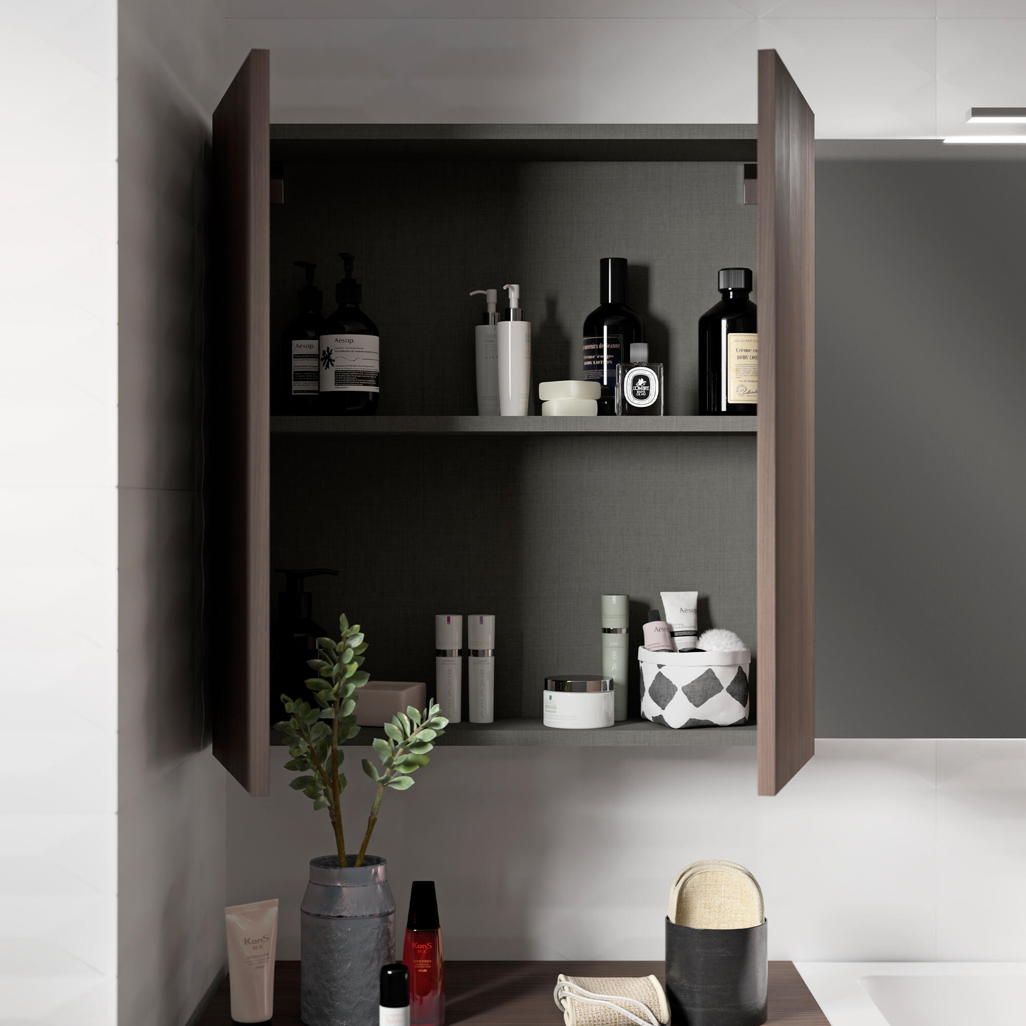 Lavatoio per bucato in resina bianco SENSEA JNKA L 70.6 x P 46 x Sp 70.6 cm da interno ed esterno - 2