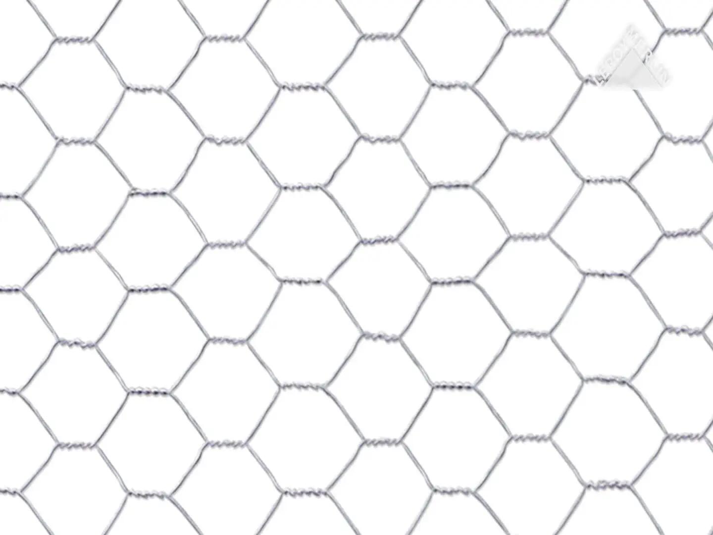 Malla metálica de simple torsión FENSANET19 de acero galvanizado 1x10m - 3