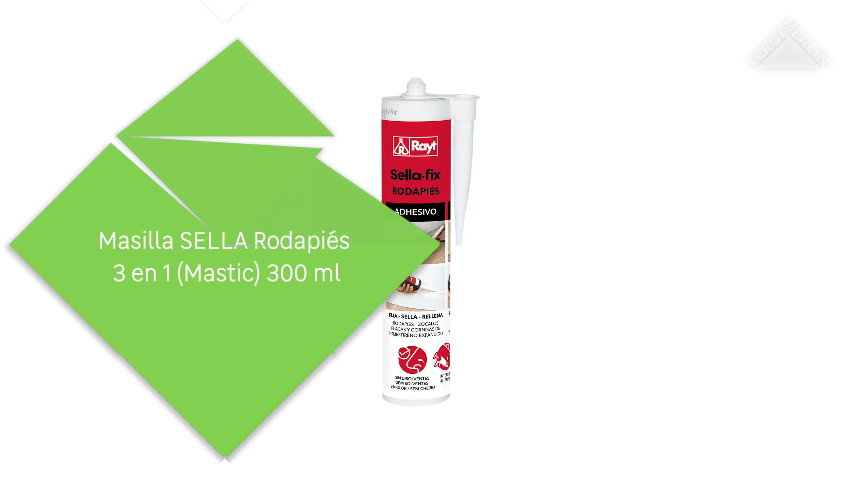 Masilla sella Rodapiés 3 en 1 Mastic 300 ml - 2