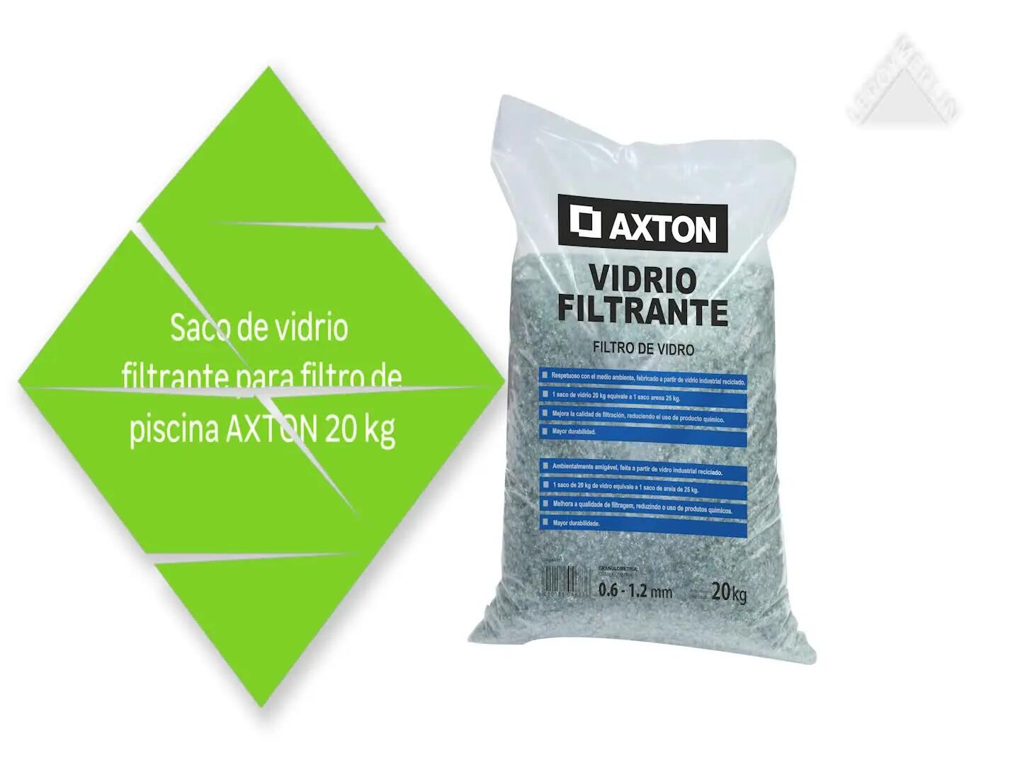 Saco de vidrio filtrante para filtro de piscina AXTON 20 kg - 2