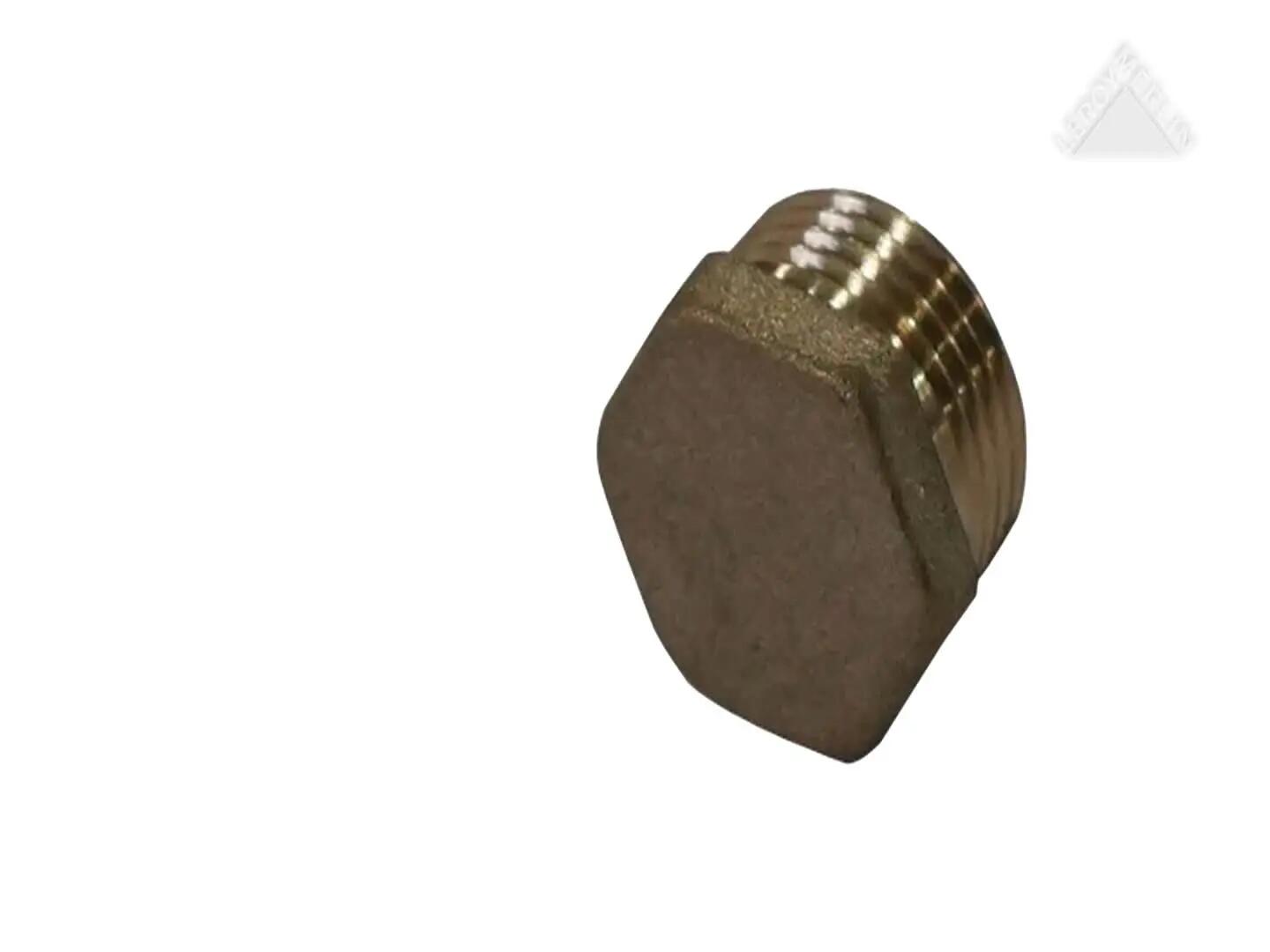 Tapón de latón Macho de 1/2  pulgada de apertura - 2