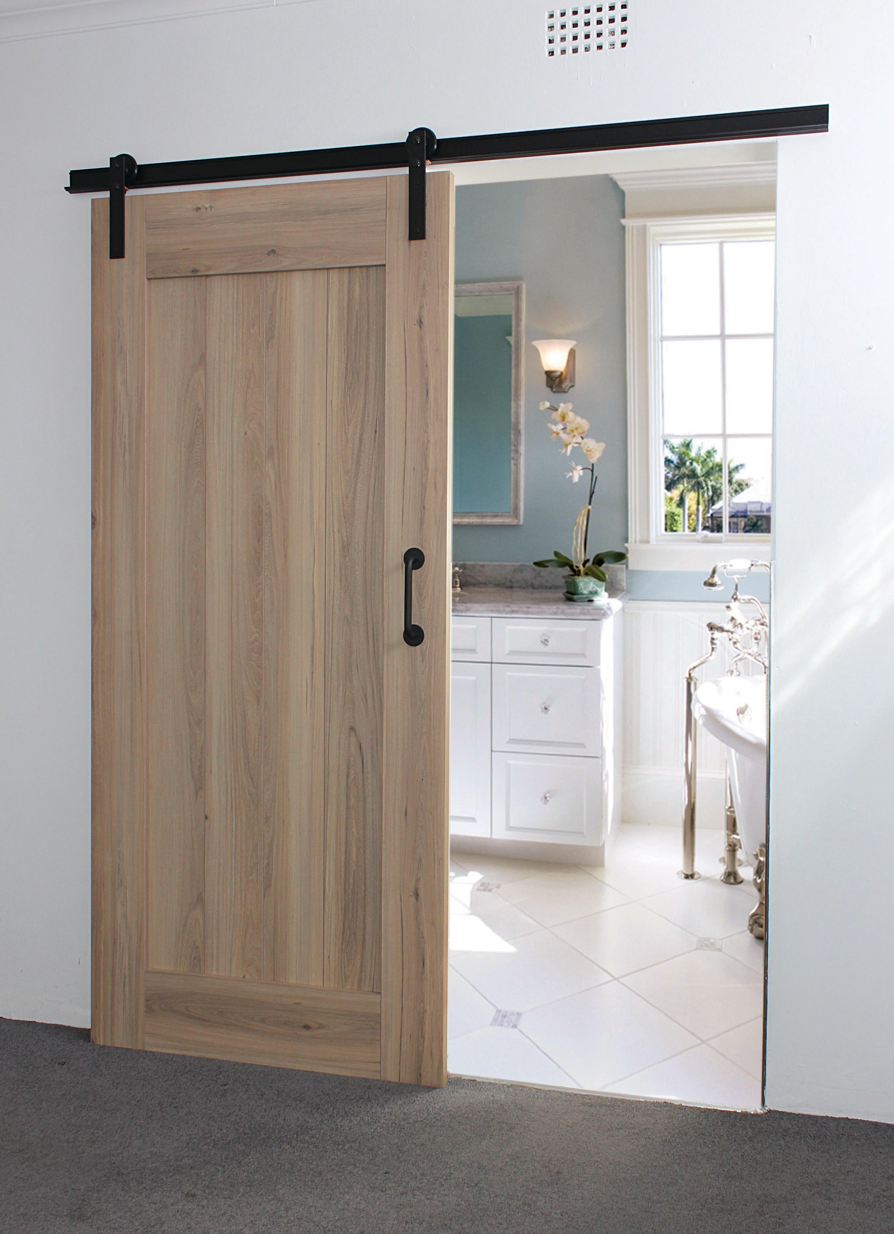 Interior Sliding Door Kit With Sliding Mechanism Mdf Barn Door