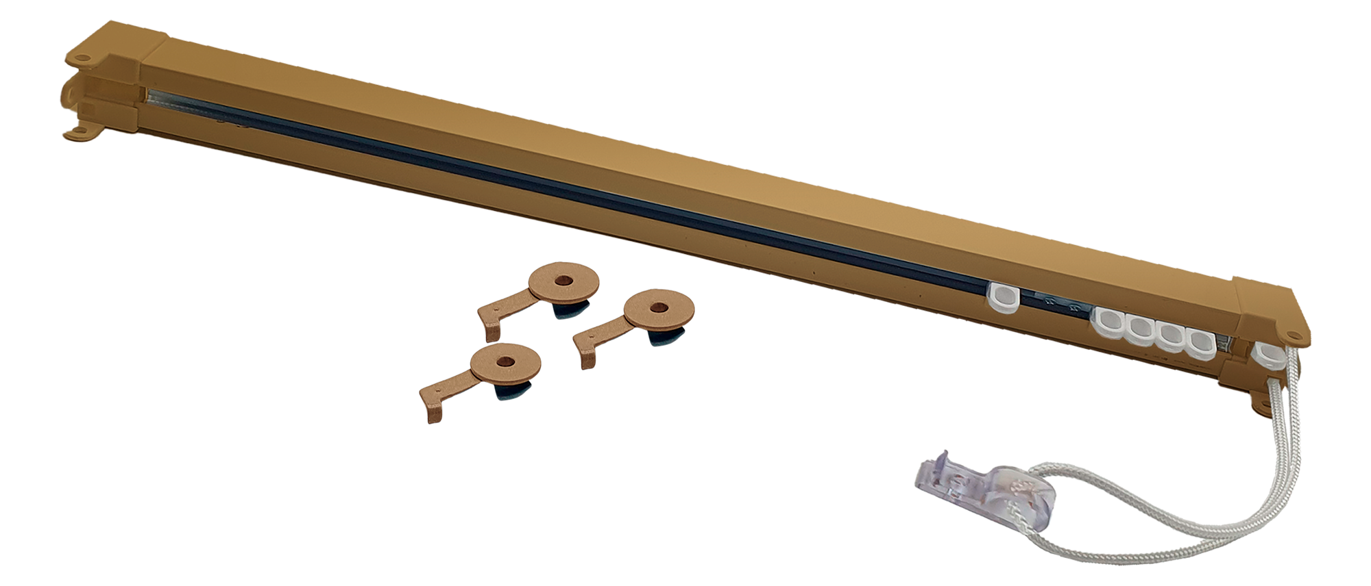 Riel qúo techo cordón 100cm oro mate