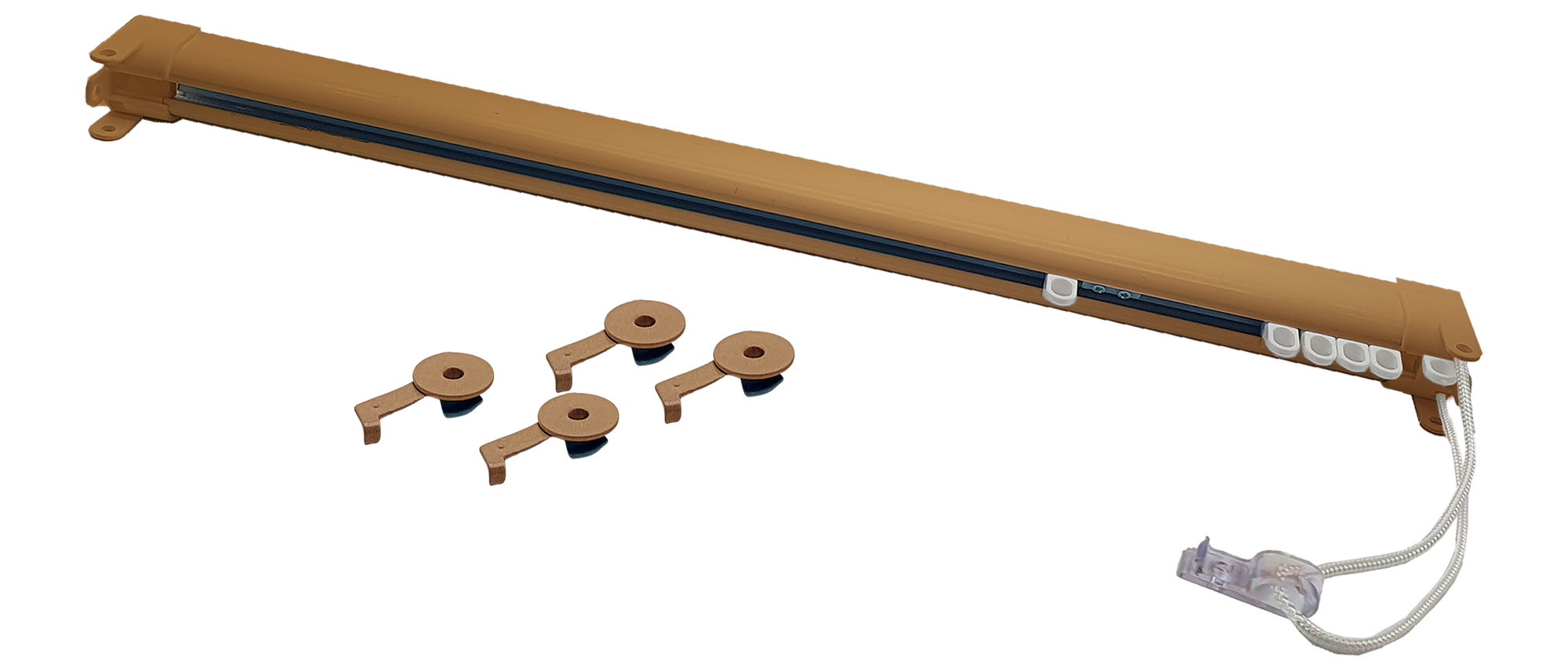 Riel clave onda perfecta techo cordón 300cm* en dos piezas oro mate