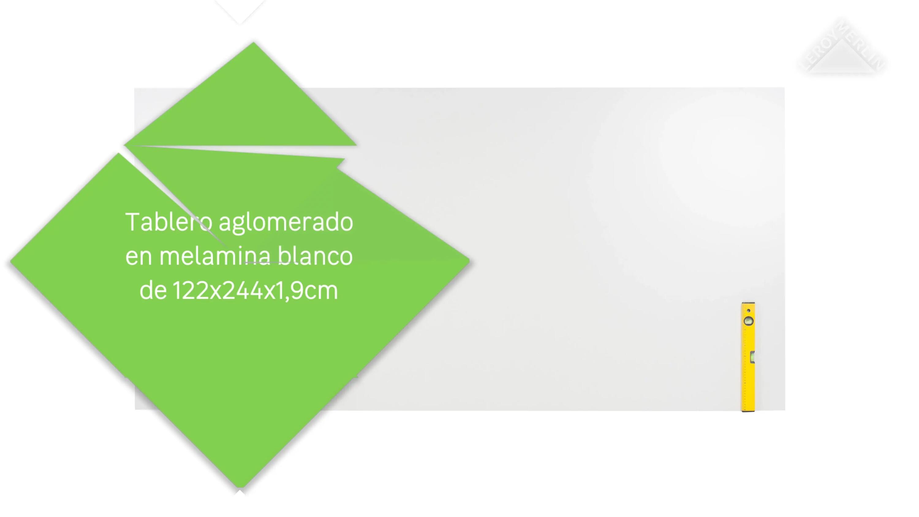 Placa de melamina BRANCA LISA 2440X1220X19MM - 2
