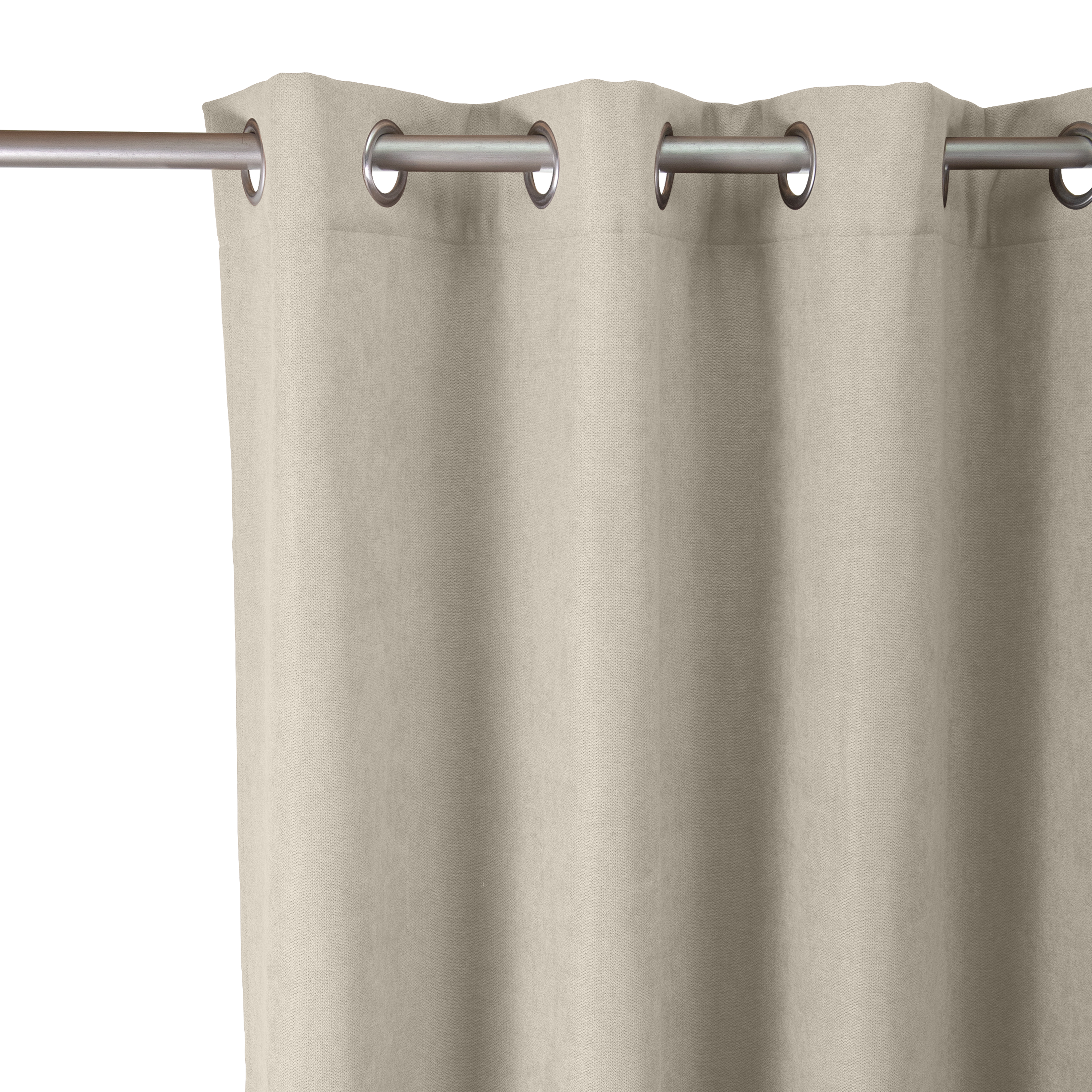 Cortinado ilhós térmico Ragnar 140x280cm bege Inspire - 5