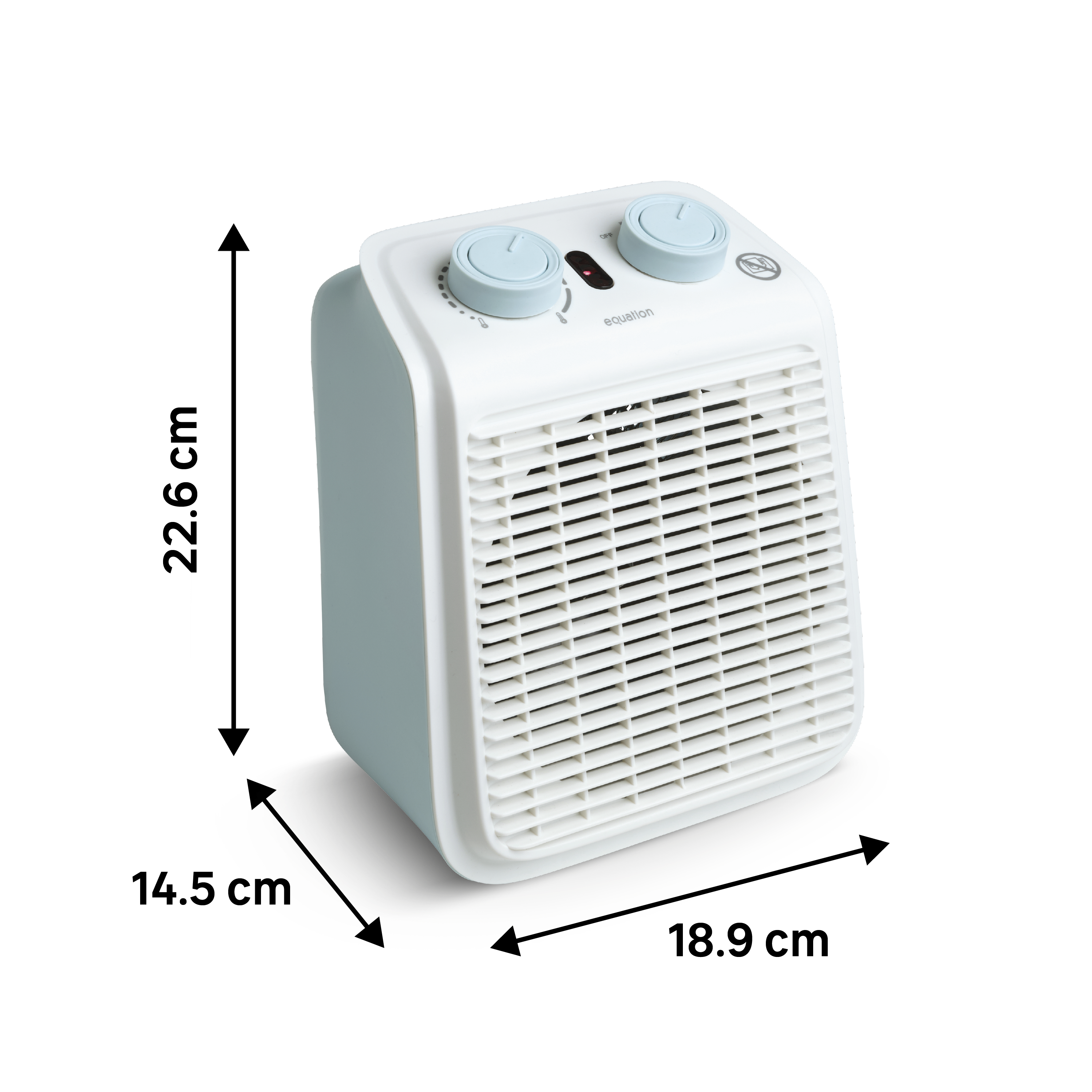 Calefactor EQUATION five 2 ibiza azul 2000W - 3