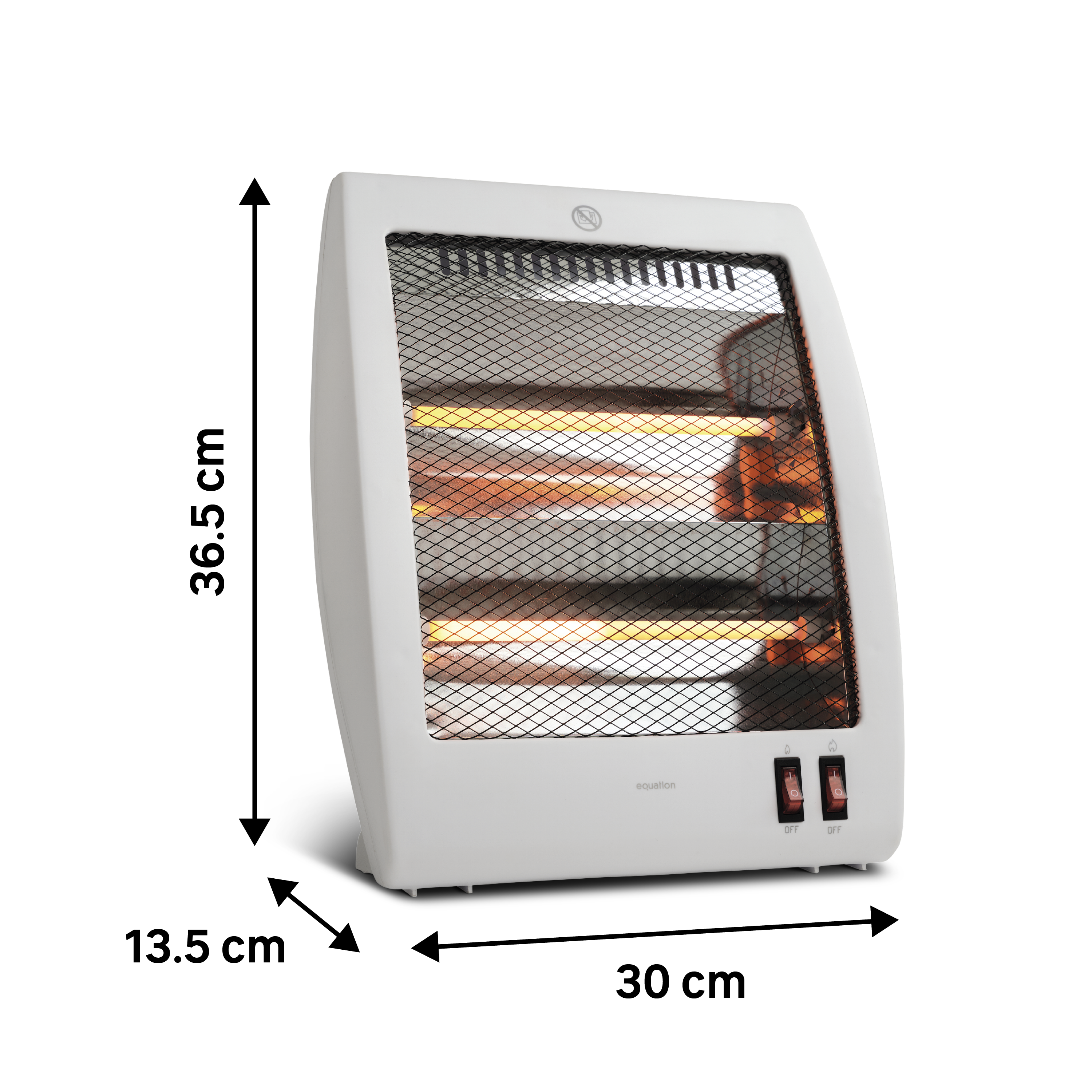 Aquecedor quartzo EQUATION QUAD3 800W BRANCO - 7