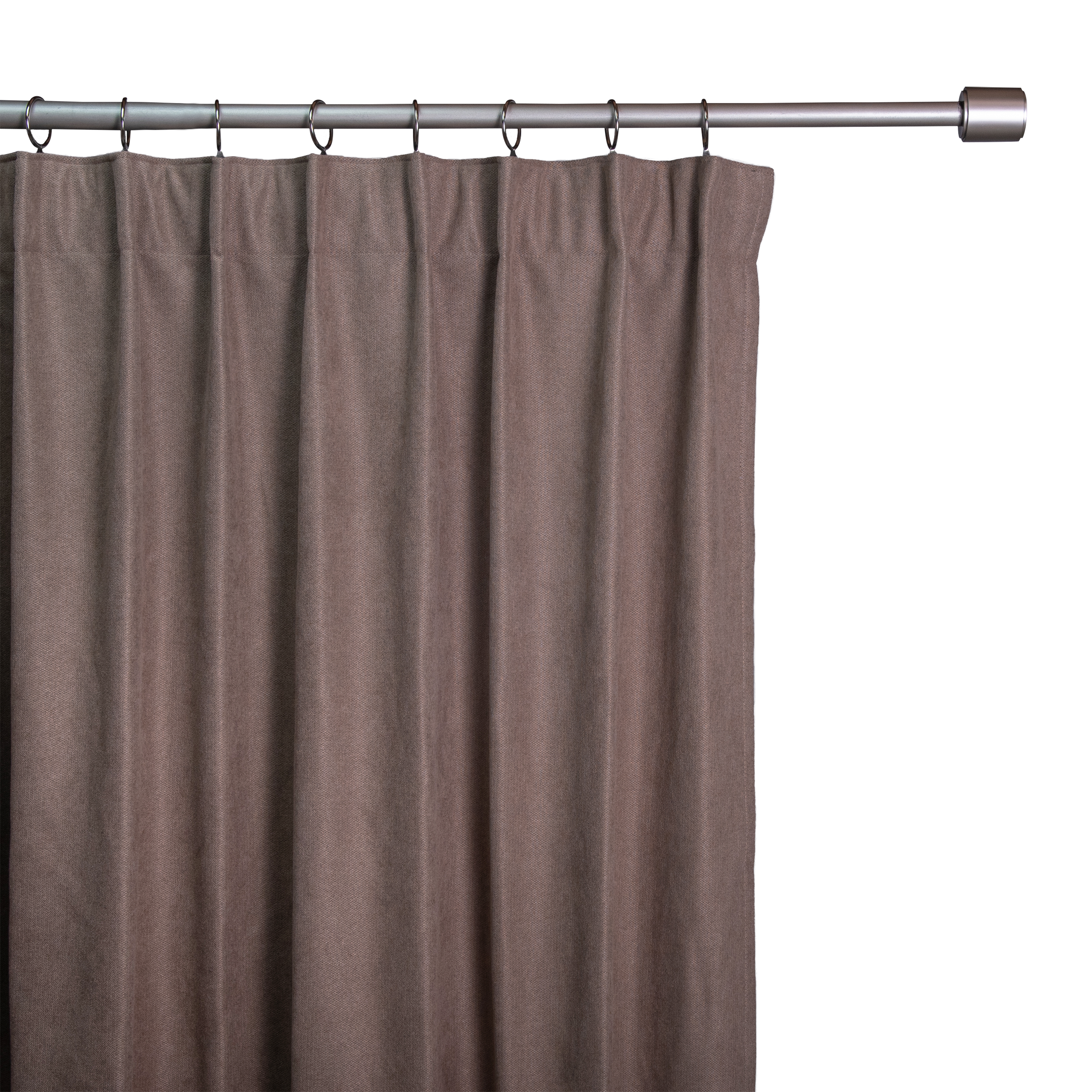 Cortinado fita e/ou presilha térmico Ragnar 200x280cm castanho Inspire - 5