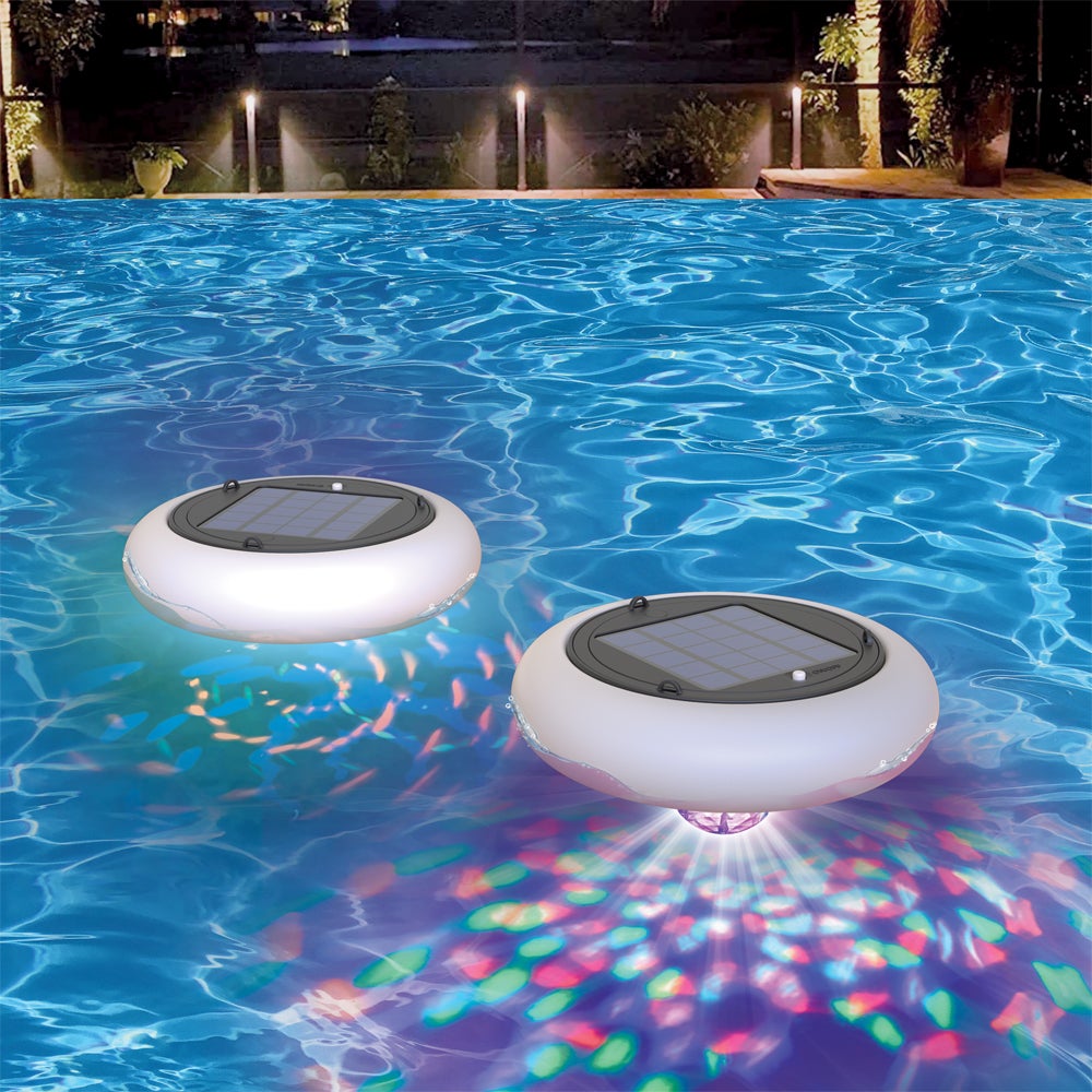 Luz solar flotante para piscina eg-tos19rvbip rgb