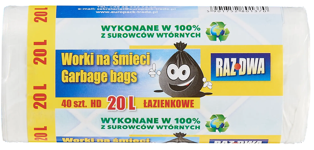 Worki na śmieci 20 l 10 szt. Malwo