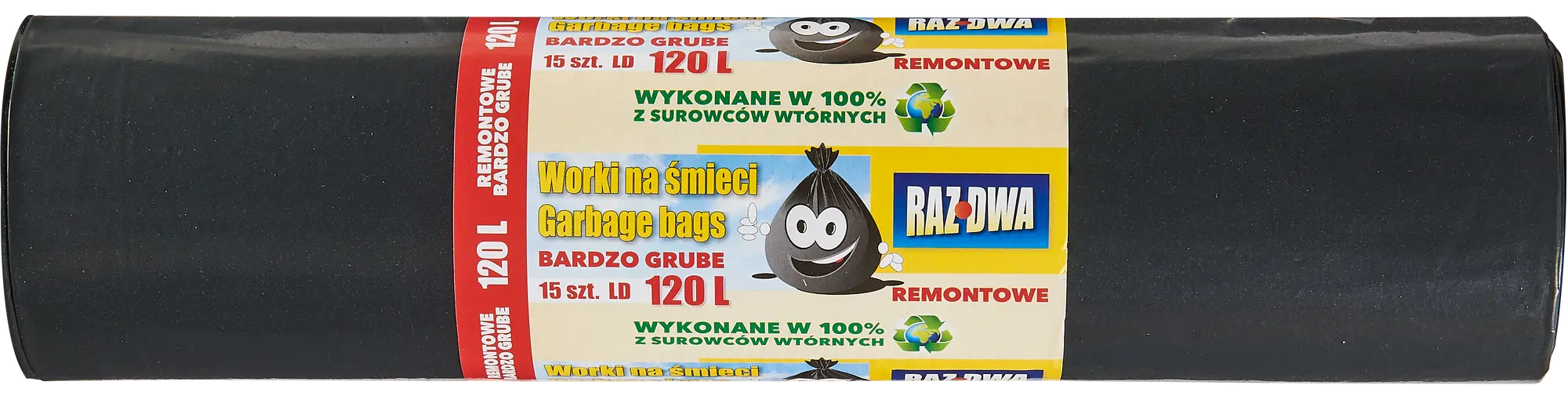 Worki na śmieci 120 l 15 szt. Malwo - 2