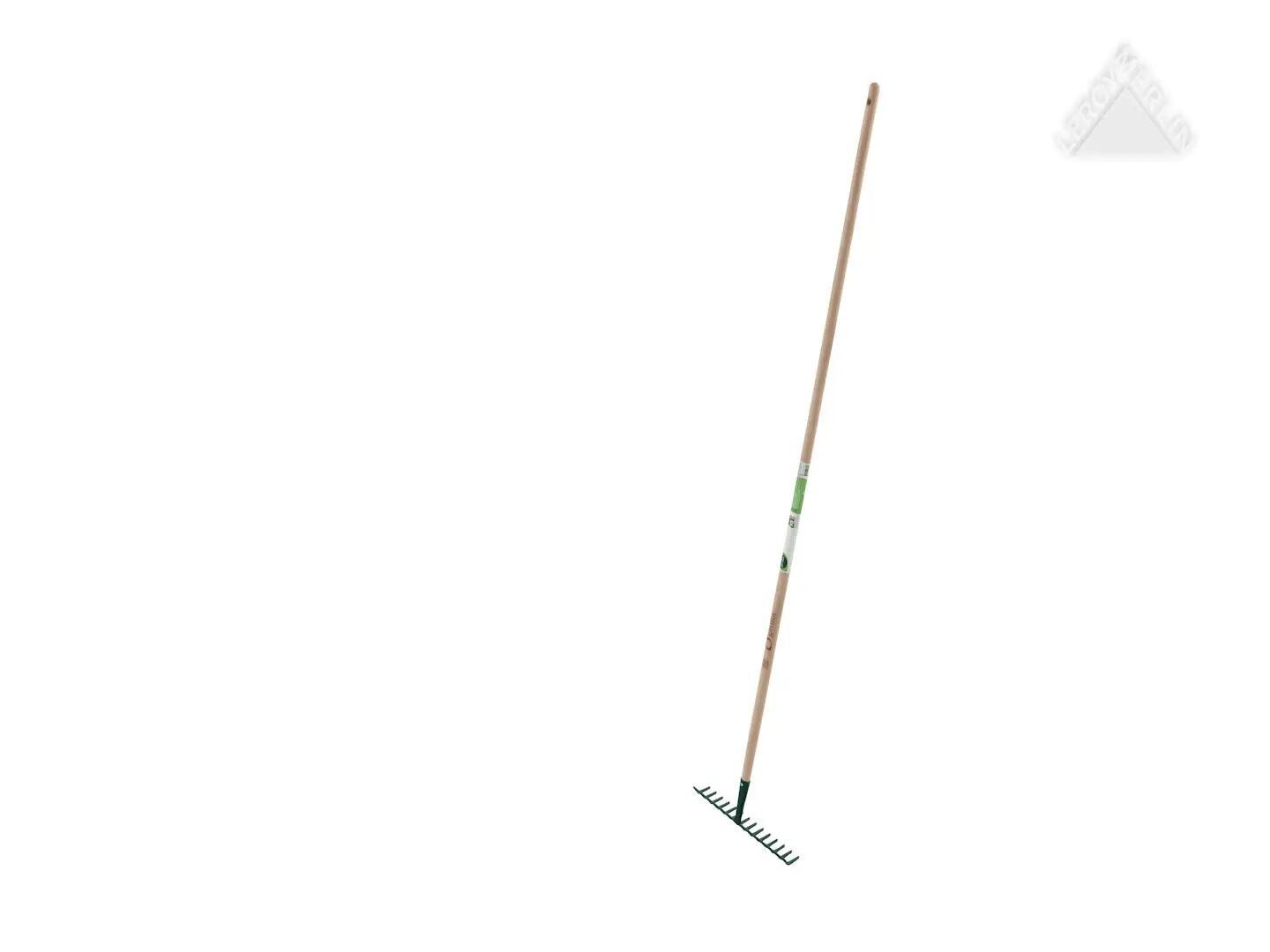 Rastrillo GEOLIA 14 púas soldadas (34,5cm) con mango haya certificado PEFC 150cm - 3