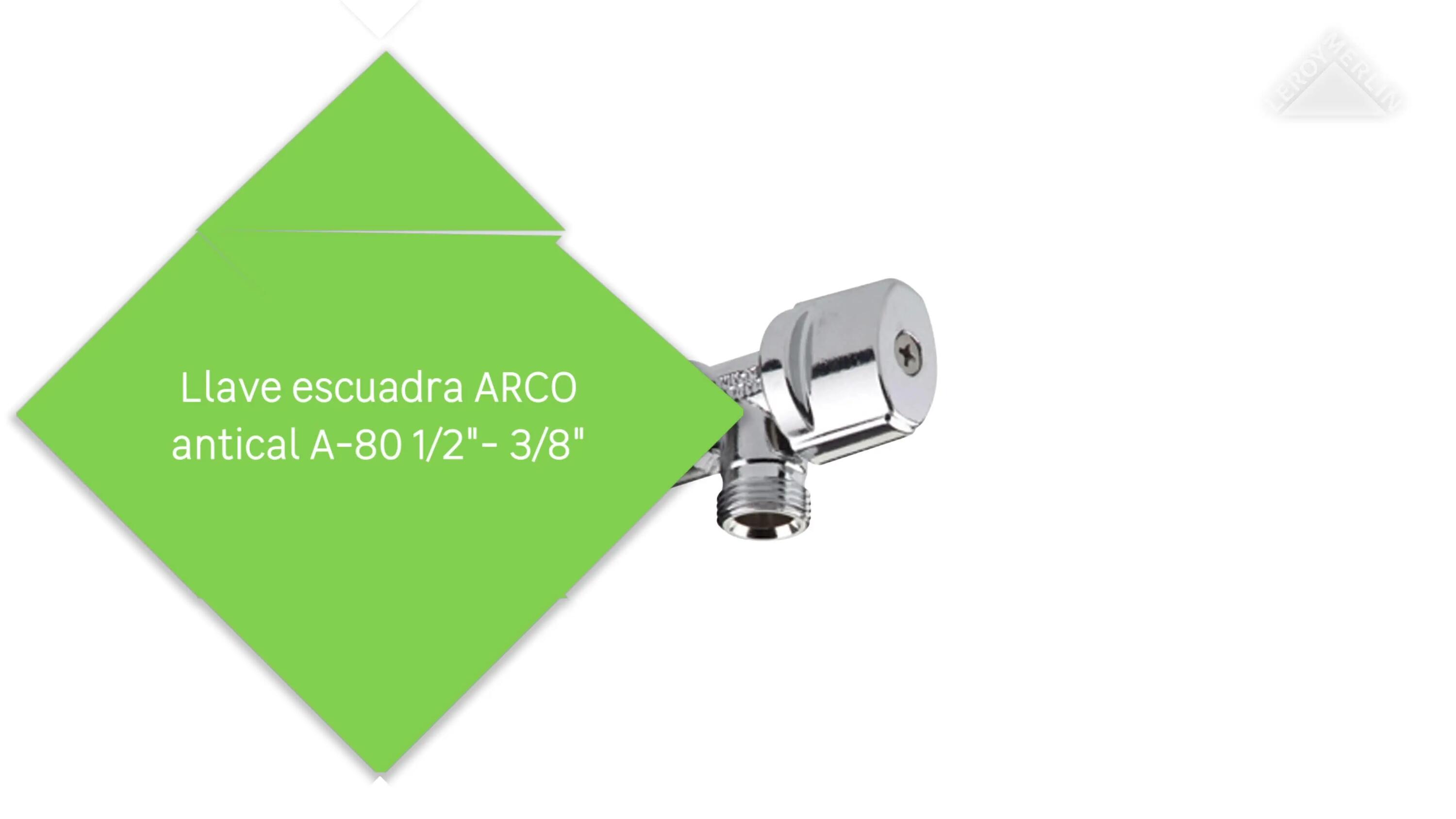 Llave escuadra ARCO antical a-80 1/2-3/8