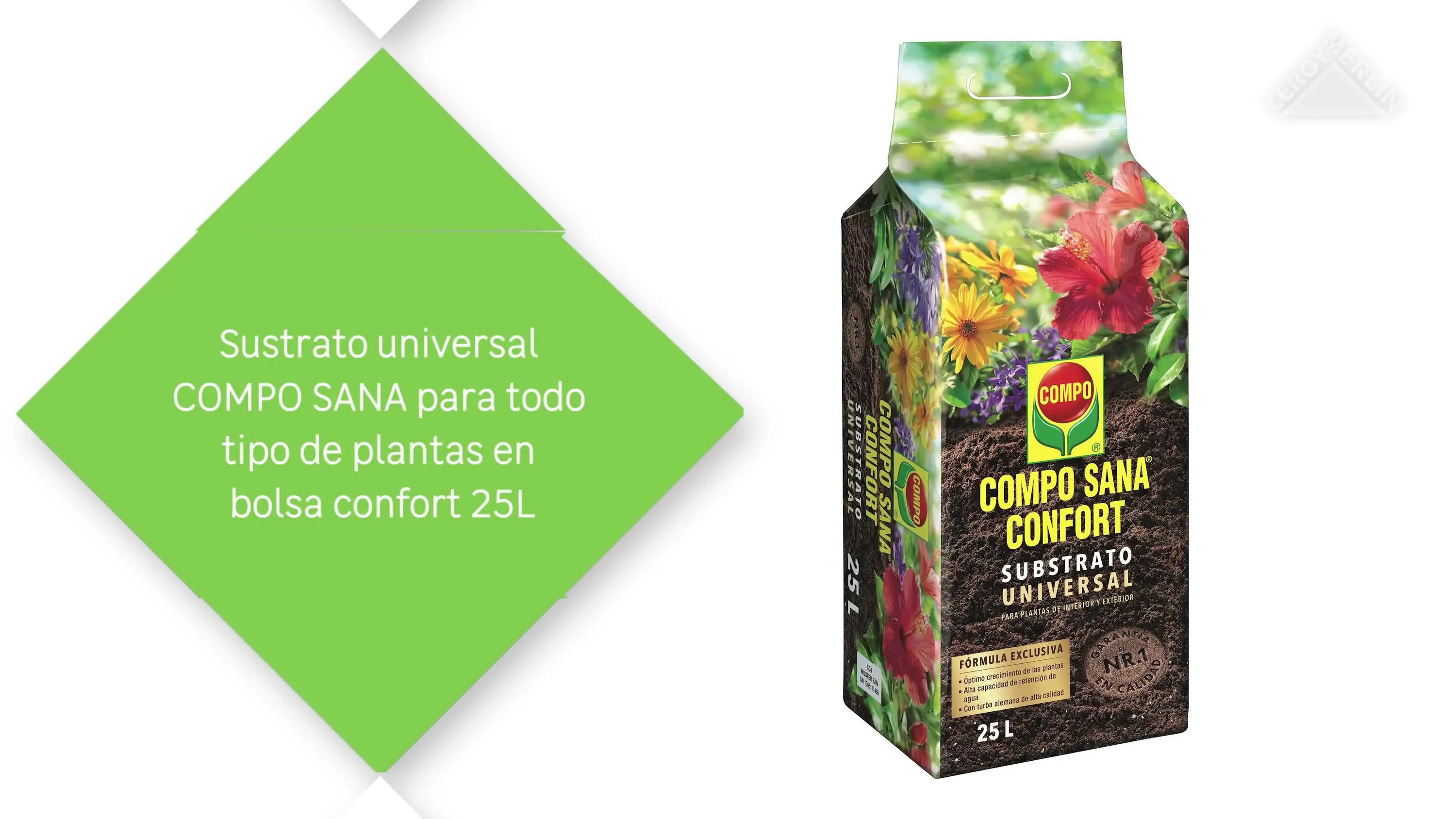 Sustrato universal COMPO SANA para todo tipo de plantas en bolsa confort 25L - 2